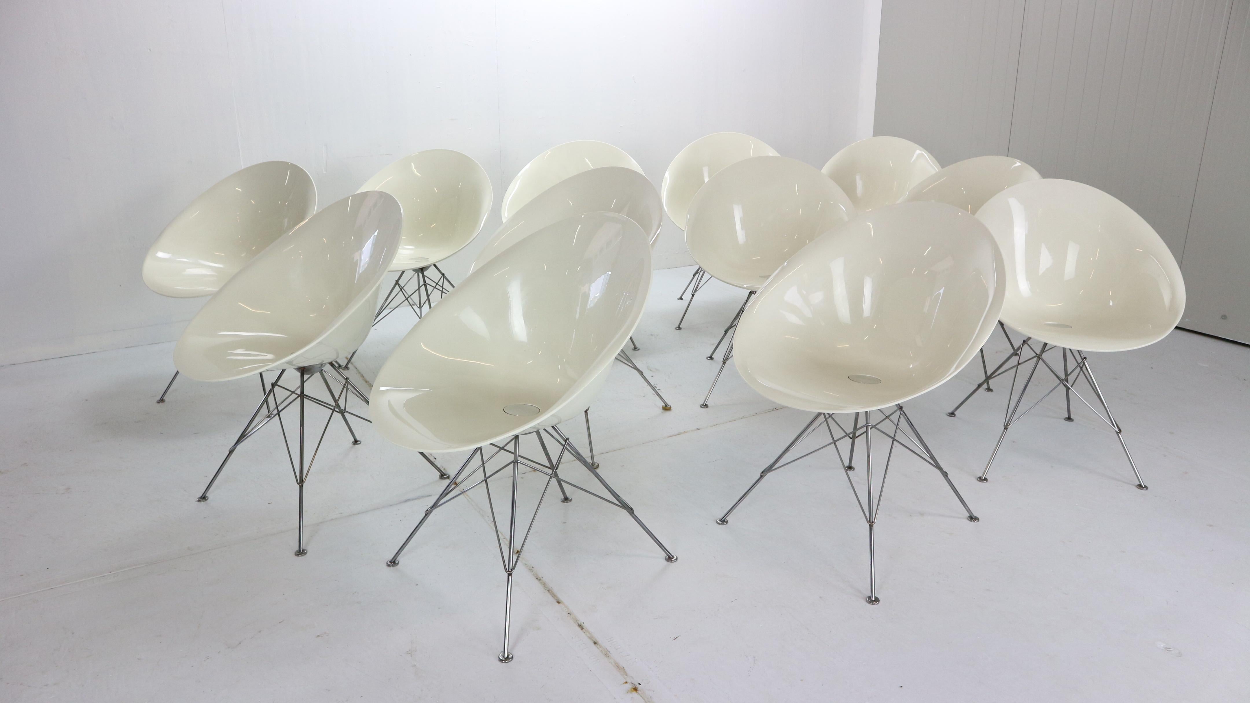 Mid-Century Modern Philippe Starck for Kartell White Lucite 