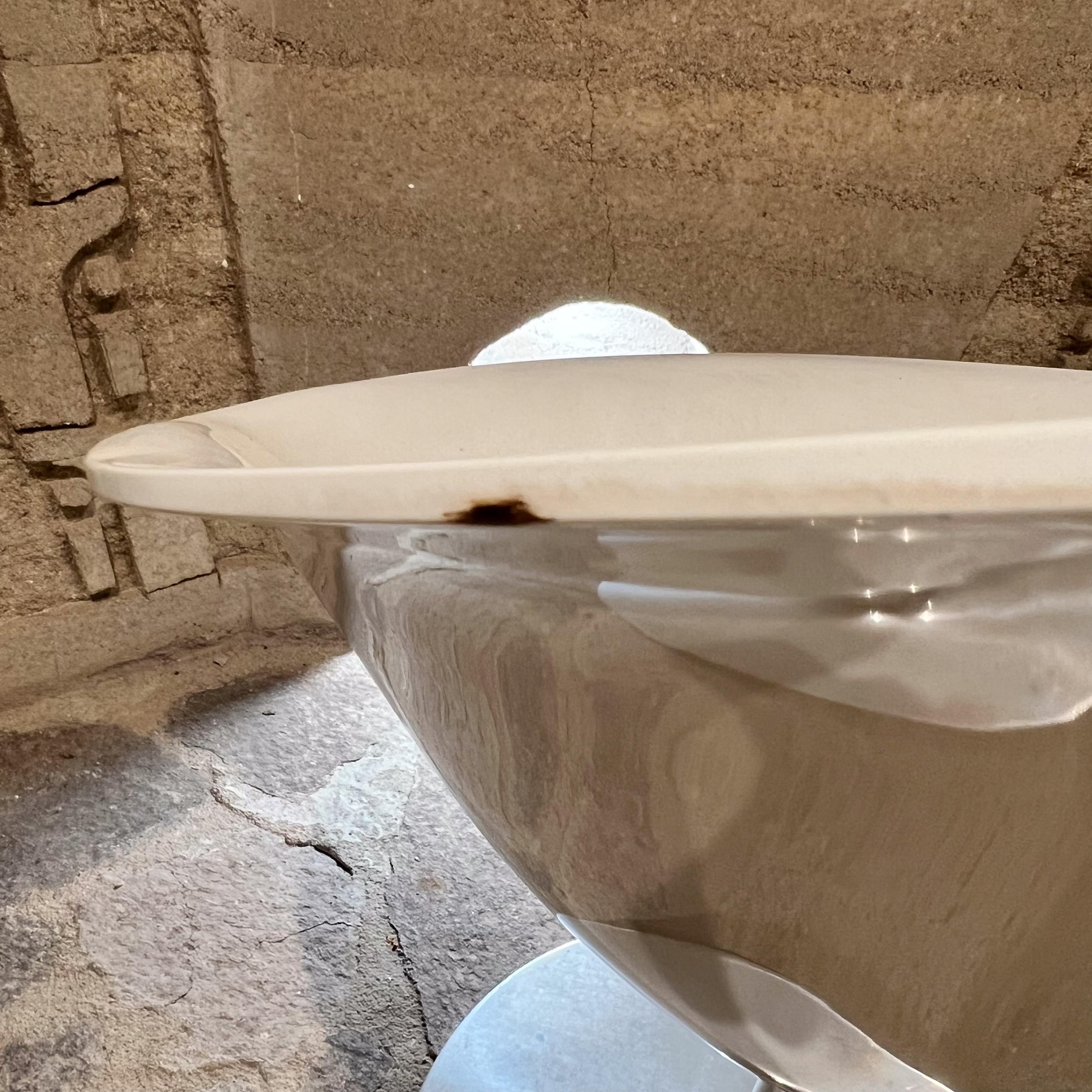 Philippe Starck para Kartell Silla Eros Giratoria Blanca Italia Aluminio en venta