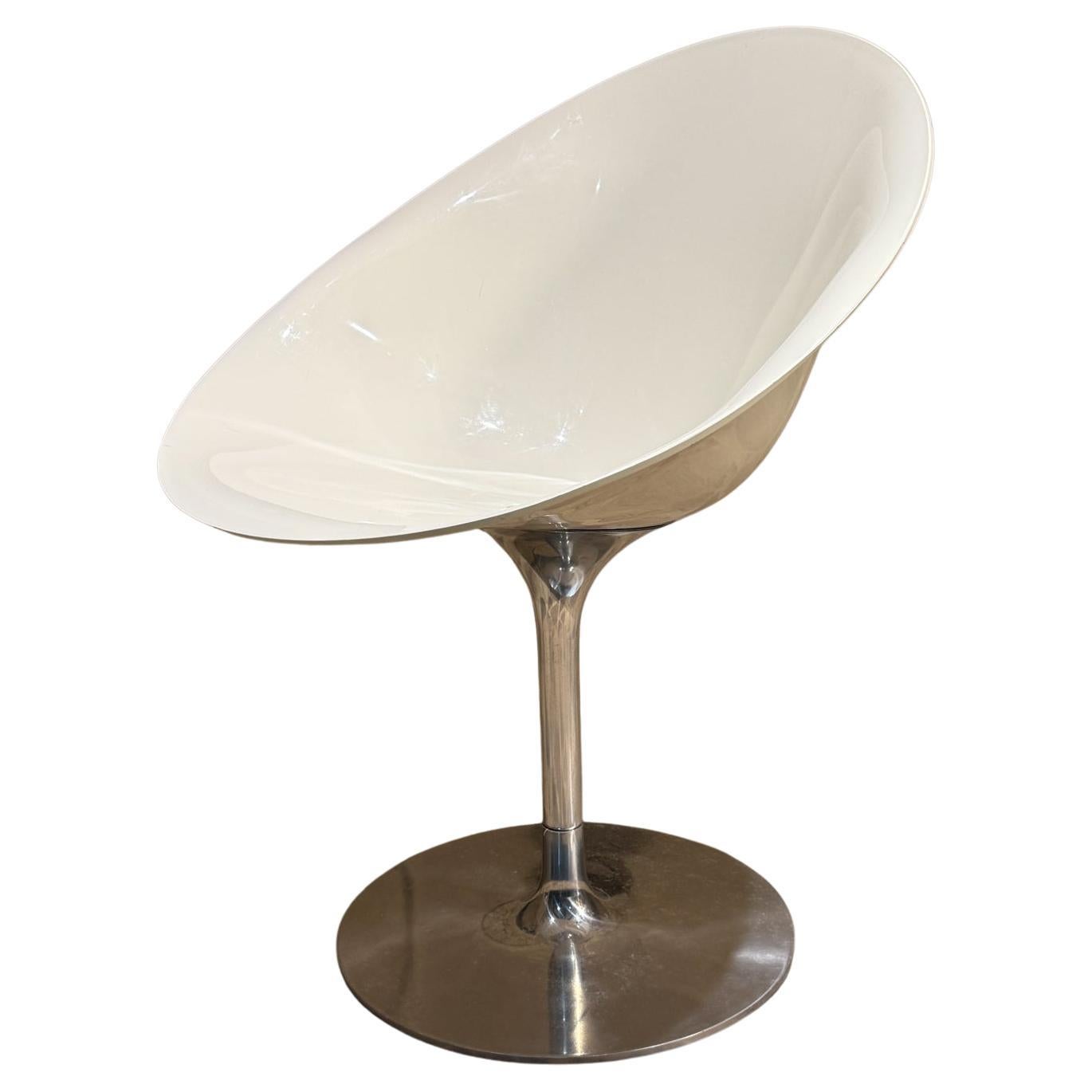 Philippe Starck para Kartell Silla Eros Giratoria Blanca Italia
