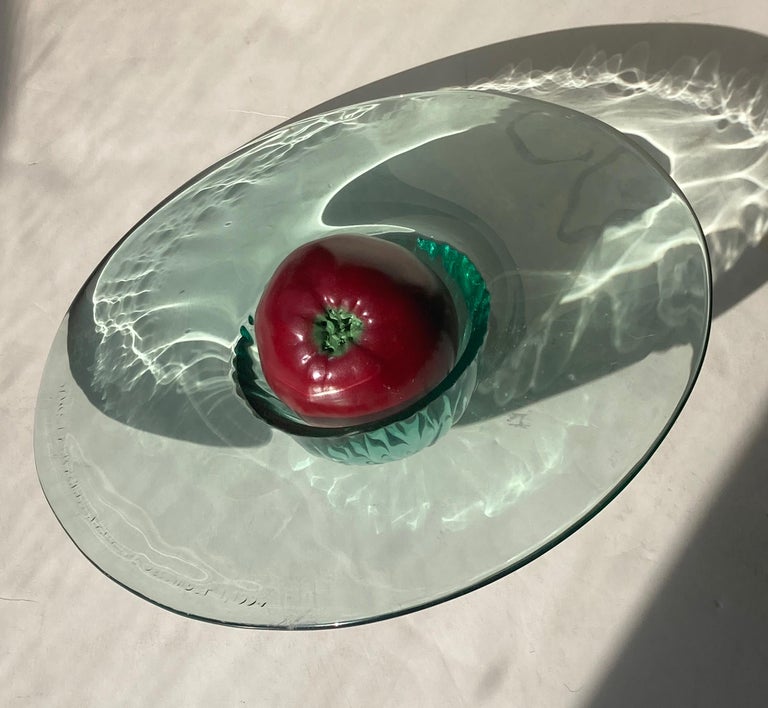 Post-Modern Philippe Starck Glass and Apple Sculpture for the Peninsula, Hong Kong in 1994 For Sale