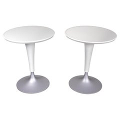 Used Philippe Starck In/Outdoor Round White Tulip Bar Tables "DR.NA" for Driade
