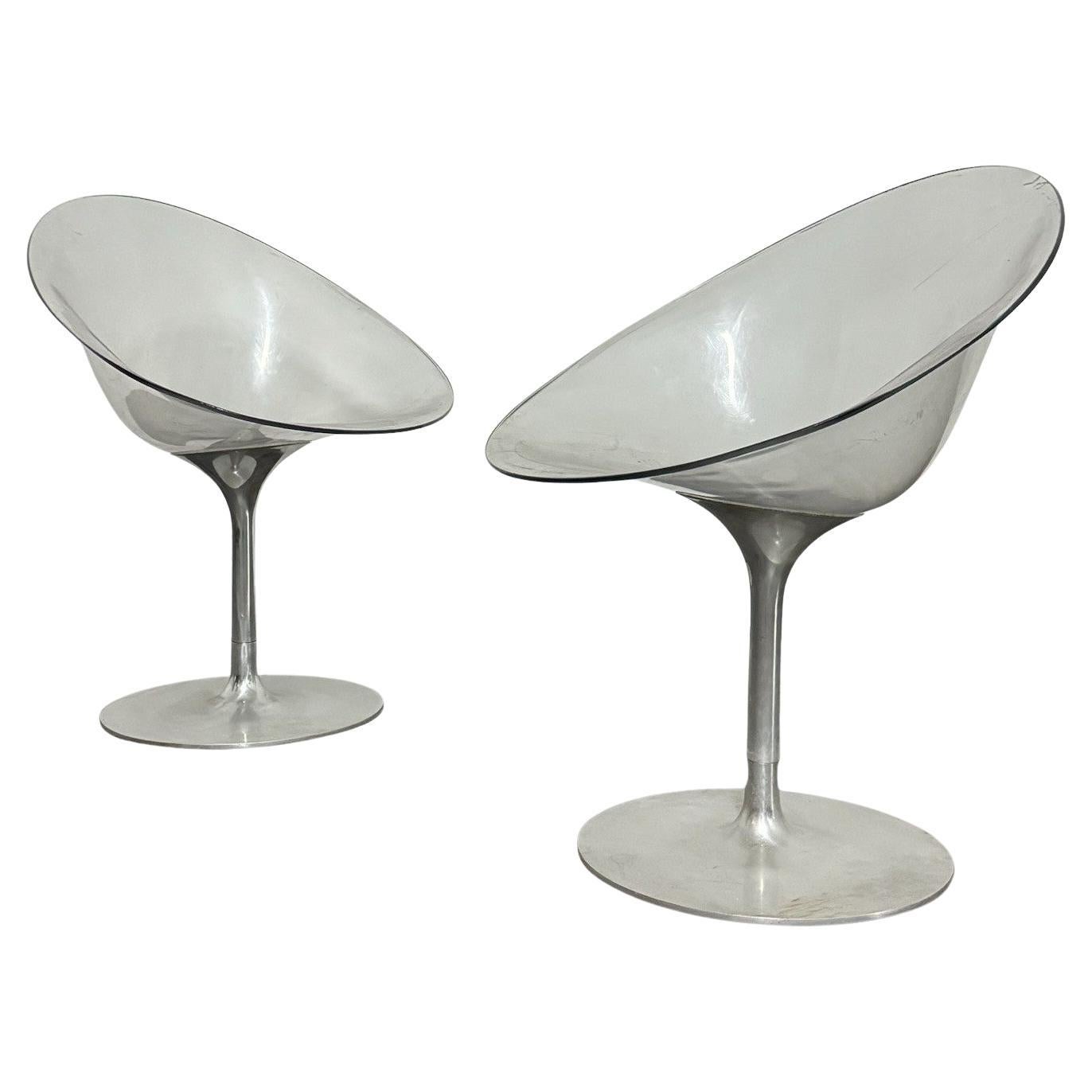 Philippe Starck Kartell Eros Coppia Di Poltroncine Design Anni ‘70 Space Age