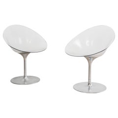 Philippe Starck Kartell Eros Pair Of Armchairs Design 1970s Space Age