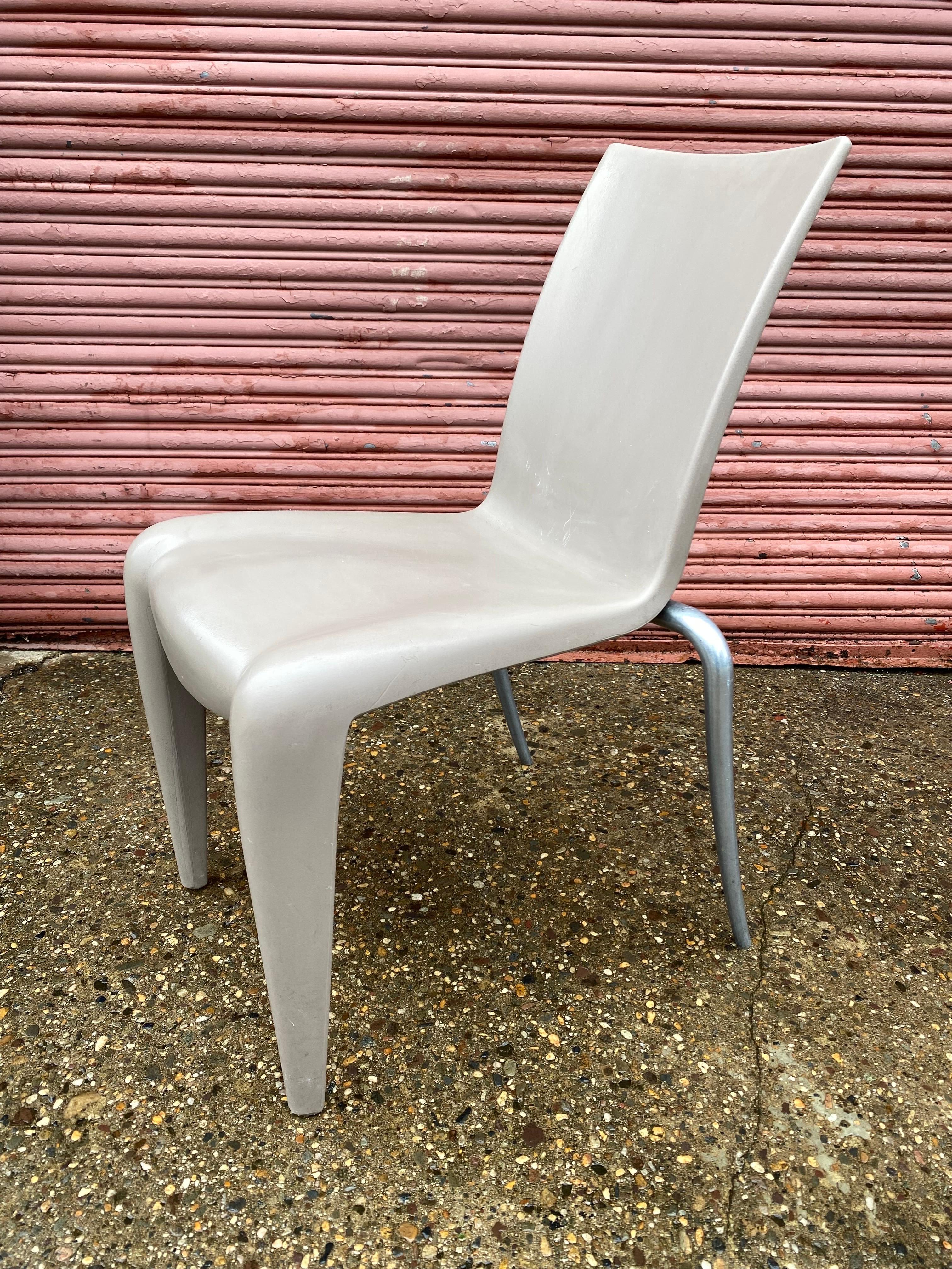 Philippe Starck for Vitra Louis 20 Stacking Chairs!  18 AVAILABLE, priced separately!  Aluminum back legs with a molded plastic back, seat and front legs.  Chairs sit quite nice and stack when you don't have the room!  Buy 1 or 18!