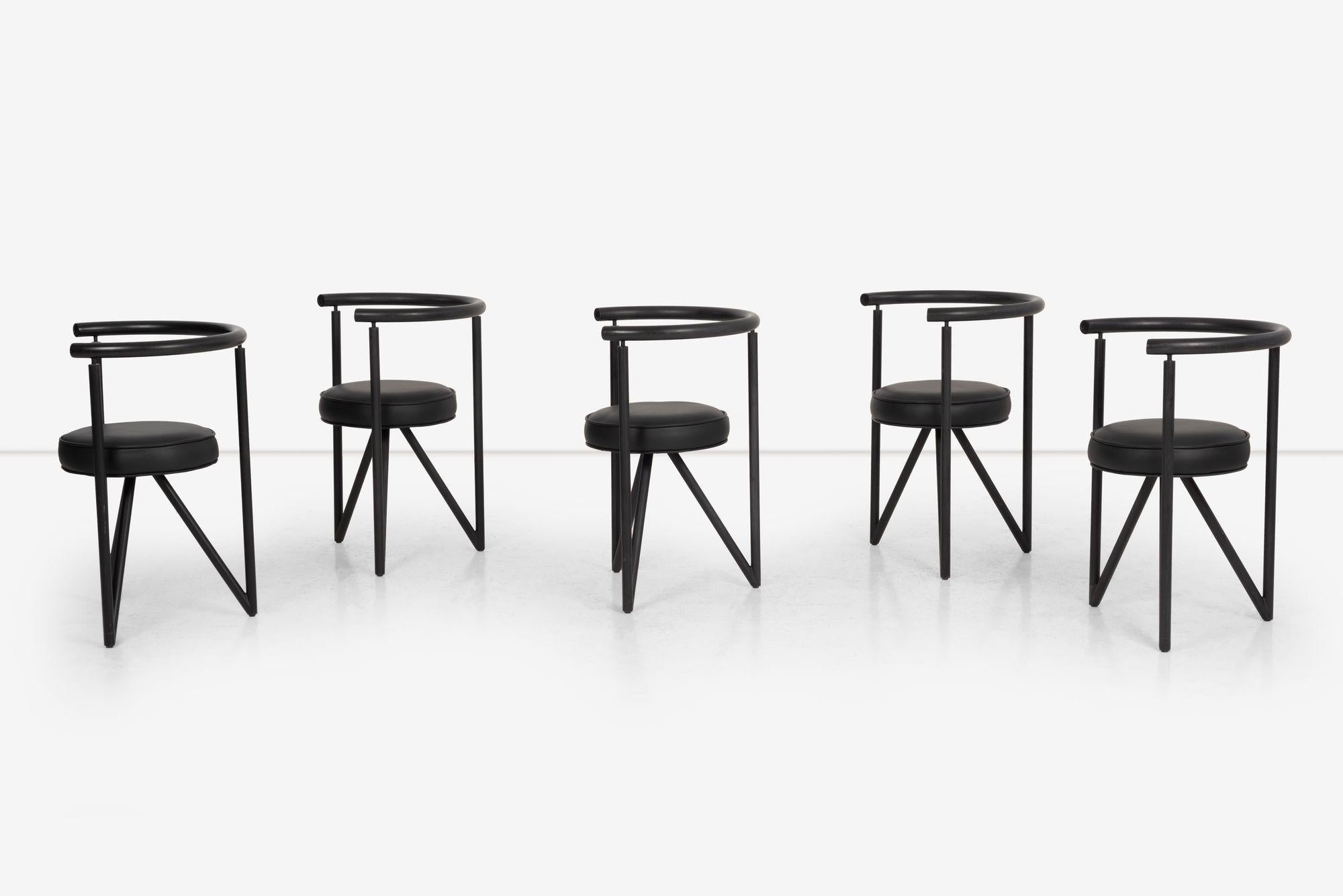 Philippe Starck Miss Dorn Chairs, set of Five by Disform, Spain 1982 In Good Condition In Chicago, IL