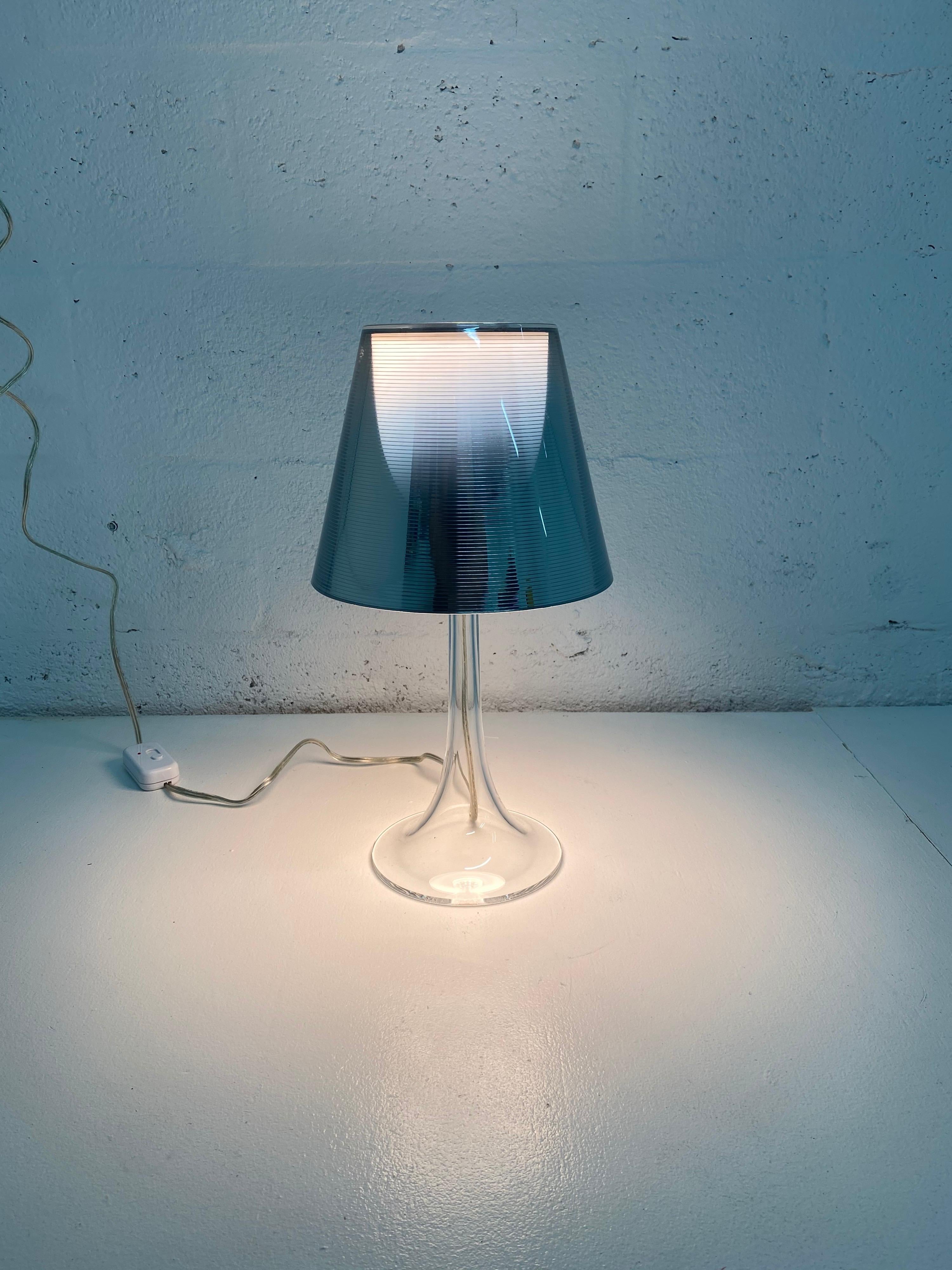 Philippe Starck Miss K Aluminized Silver Table Lamp for Flos 1