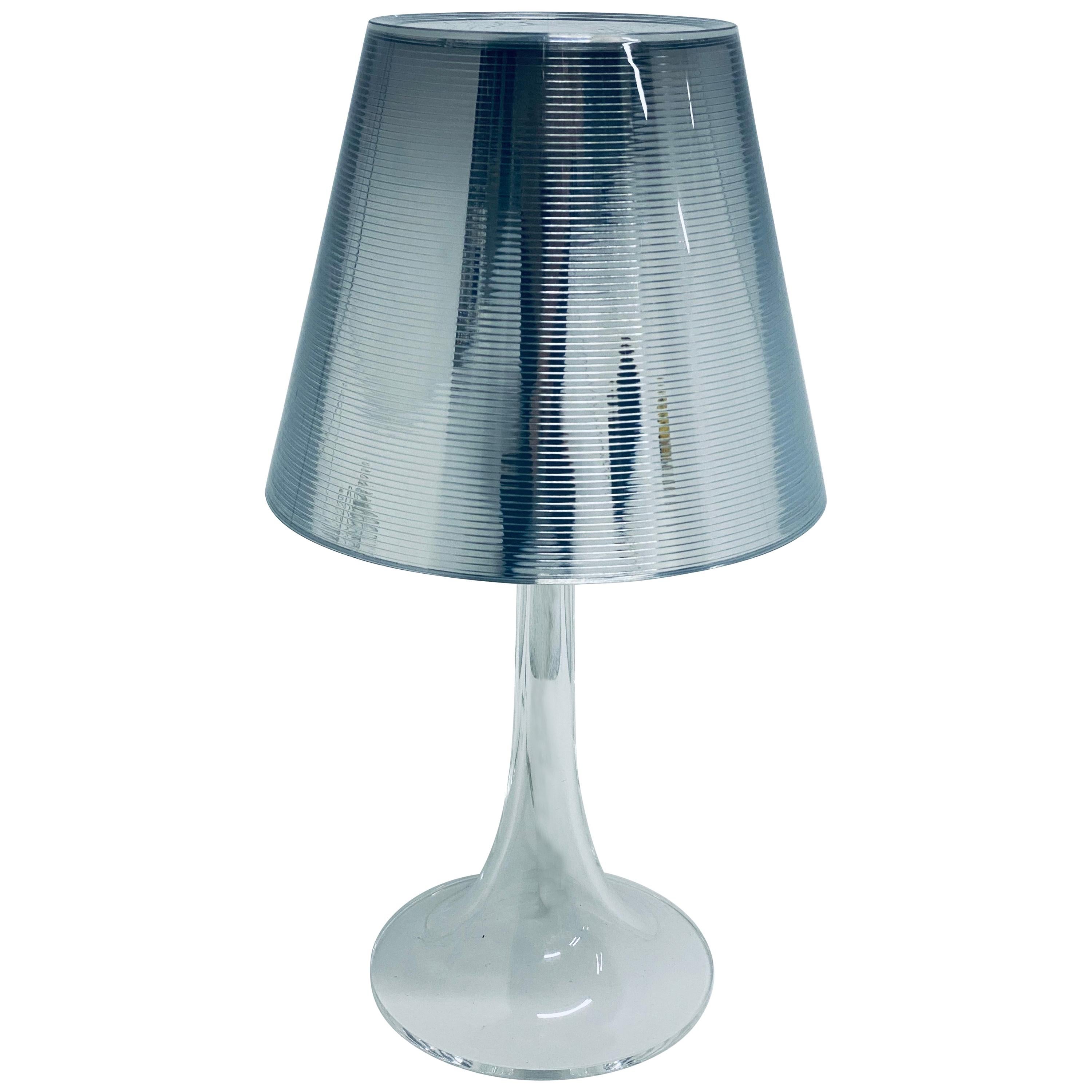Philippe Starck Miss K Aluminized Silver Table Lamp for Flos