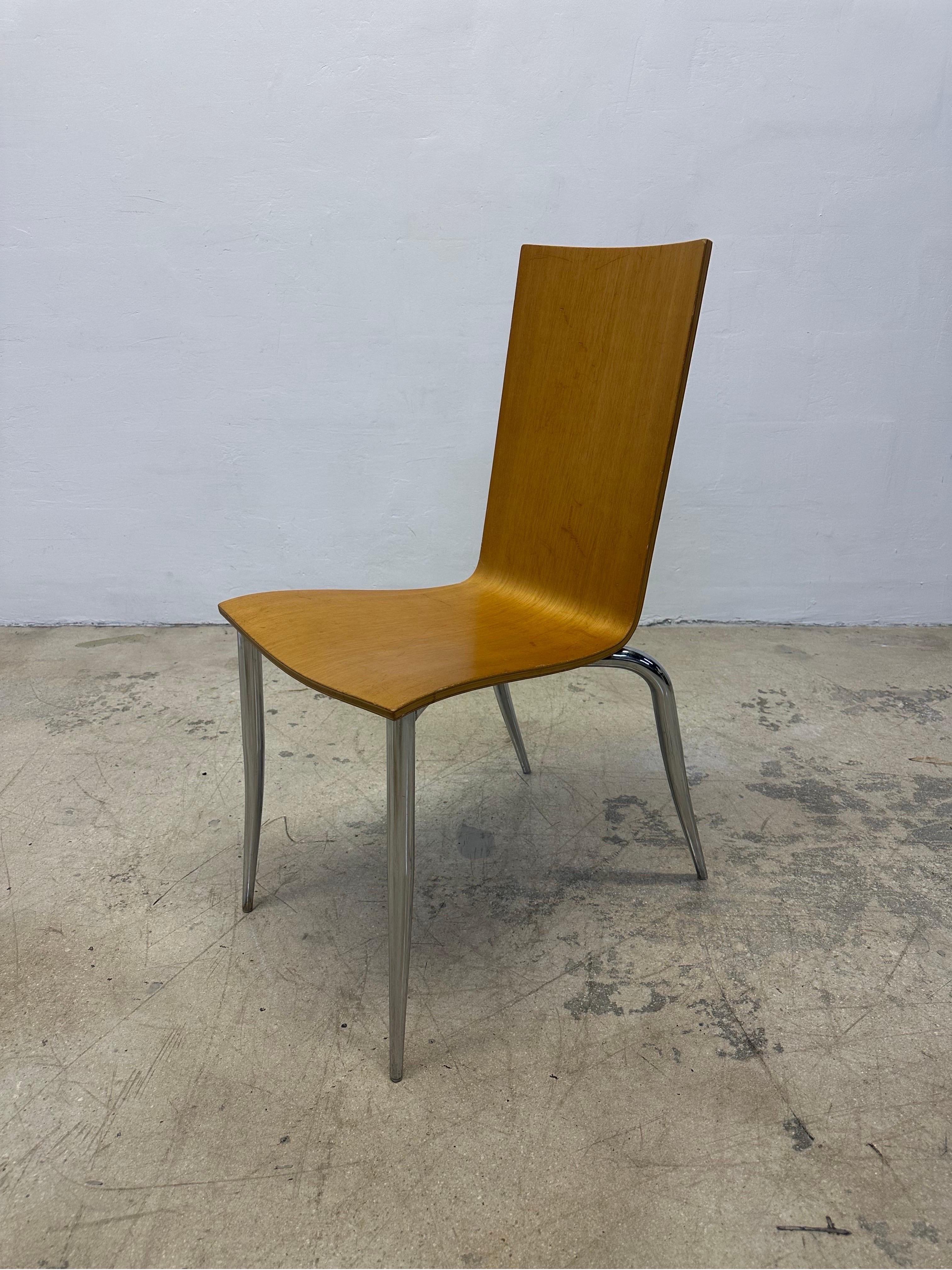 Metal Philippe Starck Olly Tango Chair for Aleph Ubik, 1980s For Sale