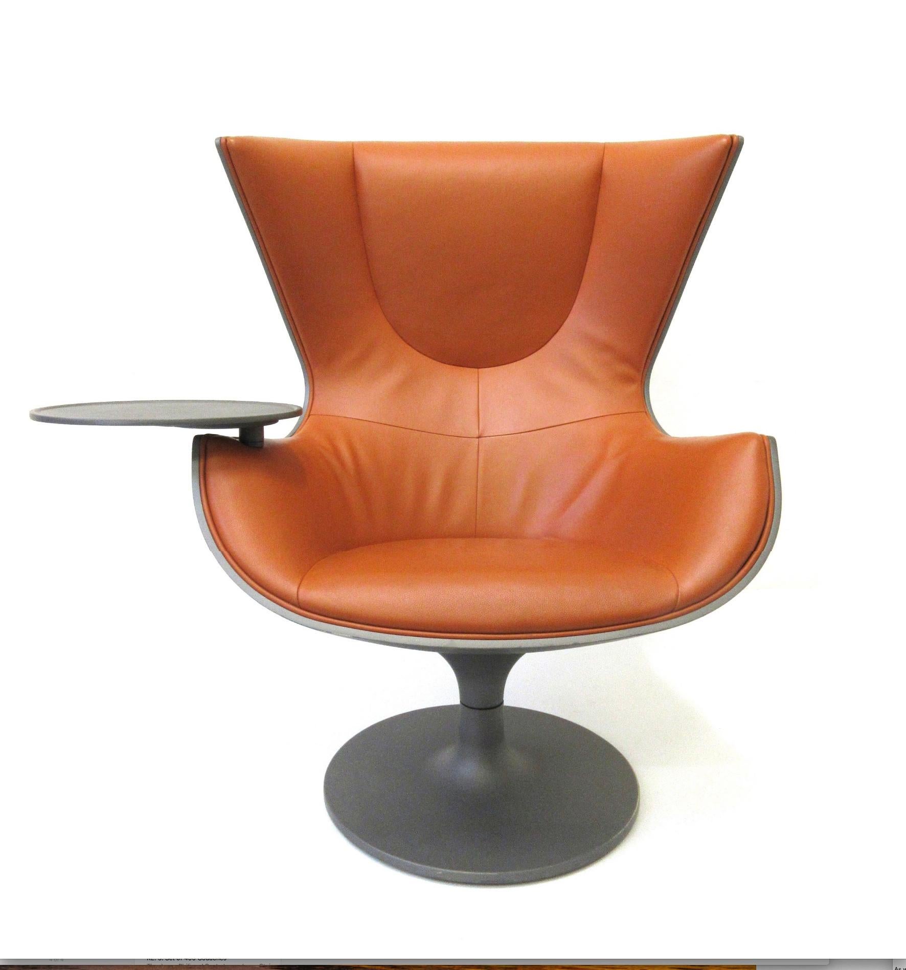 Philippe Starck

One armchair Eurostar, created by Starck and edited by Cassina especially for the Premier Salon Lounge, Eurostar Terminal, Paris and London (2002).
Very stable and very comfortable..

Only 100 copies have been made: 44 for the