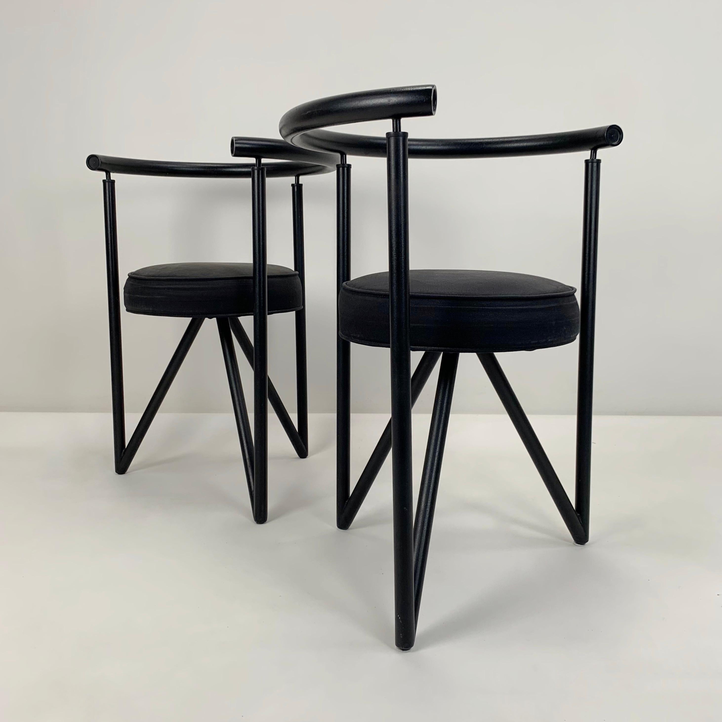 Post-Modern Philippe Starck Pair Of Miss Dorn Model Armchairs for Disform, c. 1982 For Sale