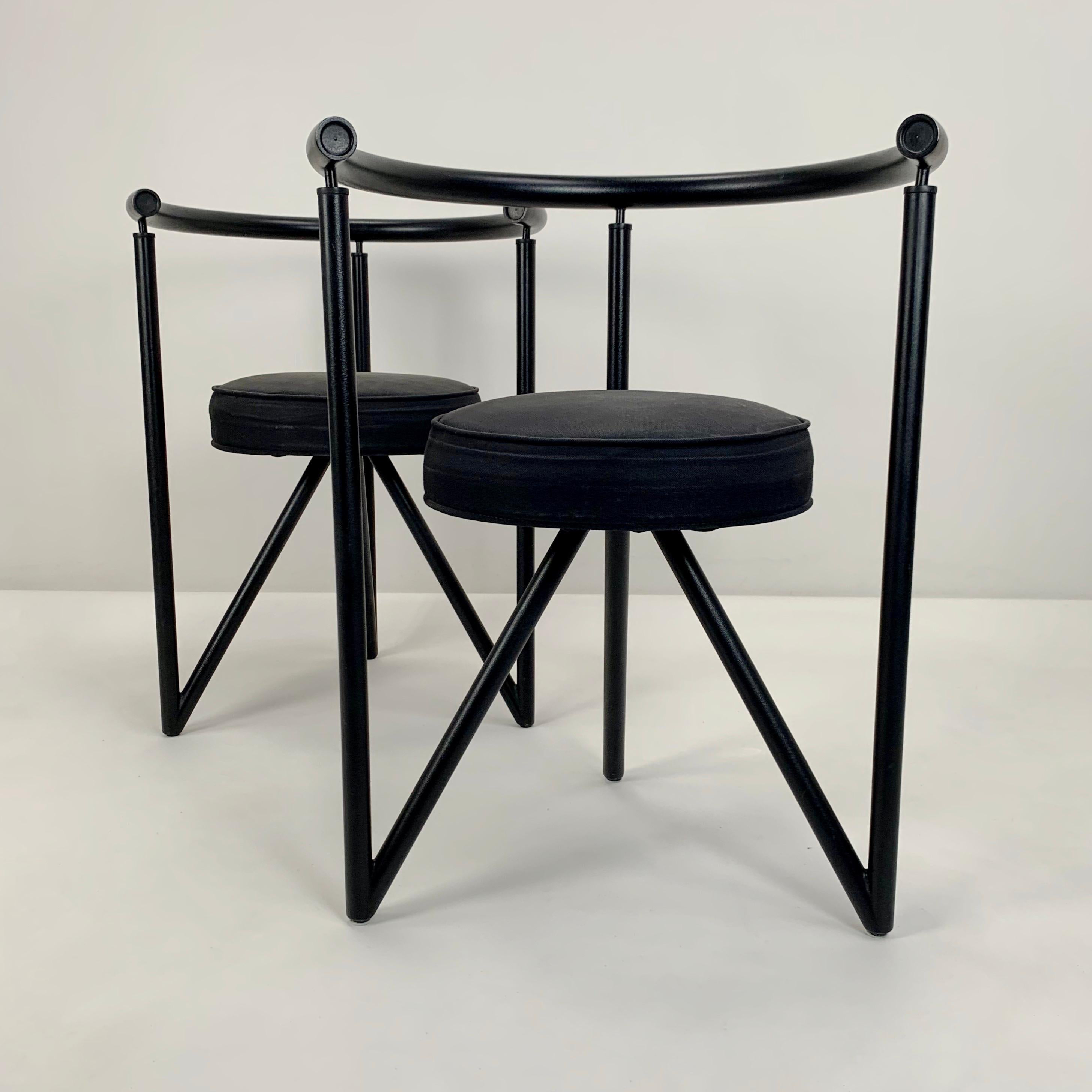 Late 20th Century Philippe Starck Pair Of Miss Dorn Model Armchairs for Disform, c. 1982 For Sale