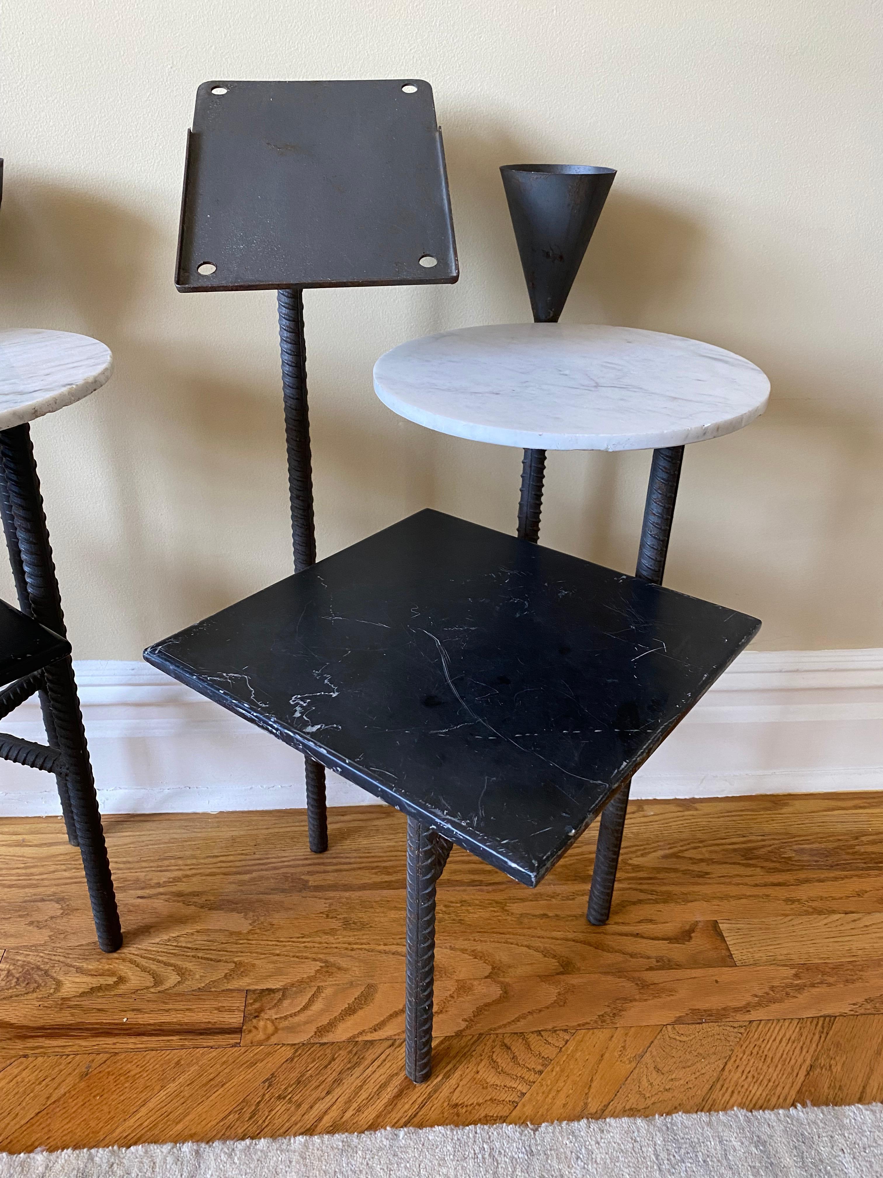 Post-Modern Philippe Starck Paramount Hotel Side Tables, Pair