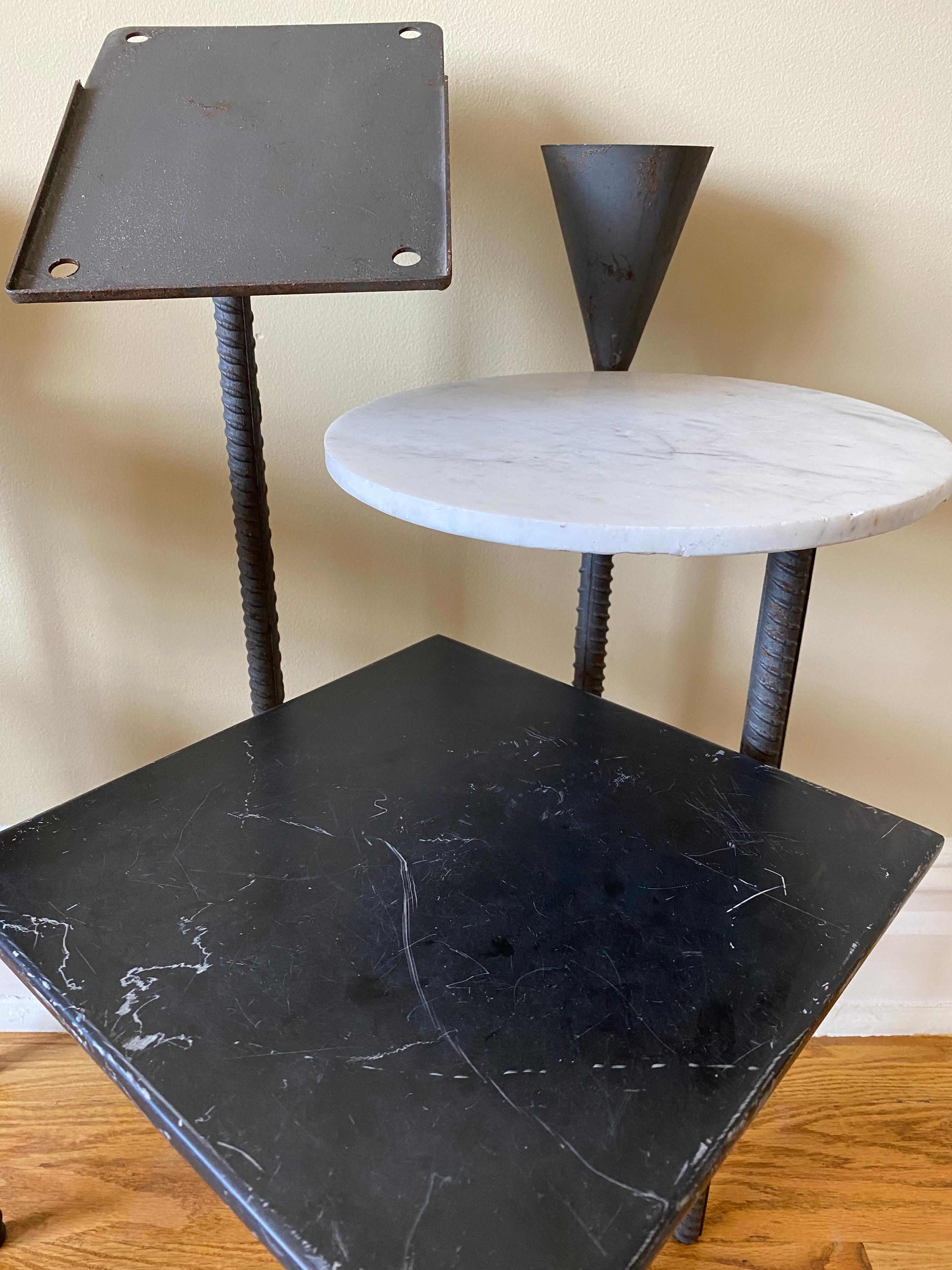 Late 20th Century Philippe Starck Paramount Hotel Side Tables, Pair