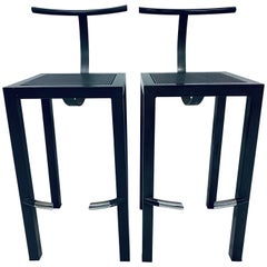 Tabourets de bar postmodernes "Sarapis" de Philippe Starck pour Driade - une paire