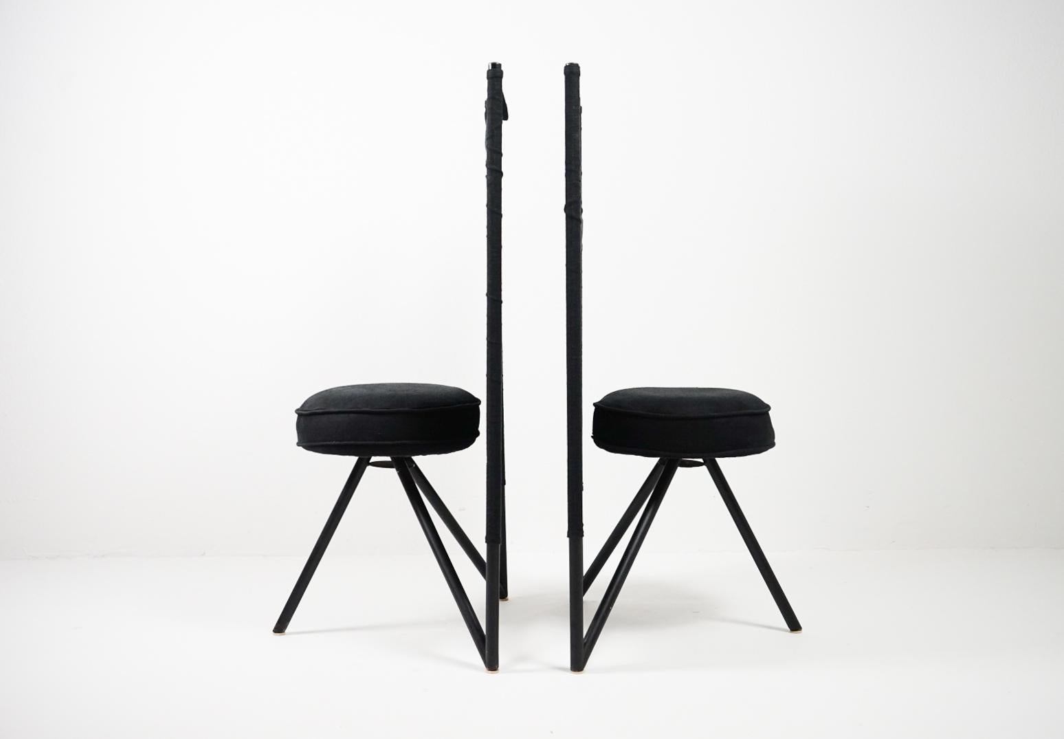 Philippe Starck Rare Miss Wirt Chairs 1982 Post Modern 2