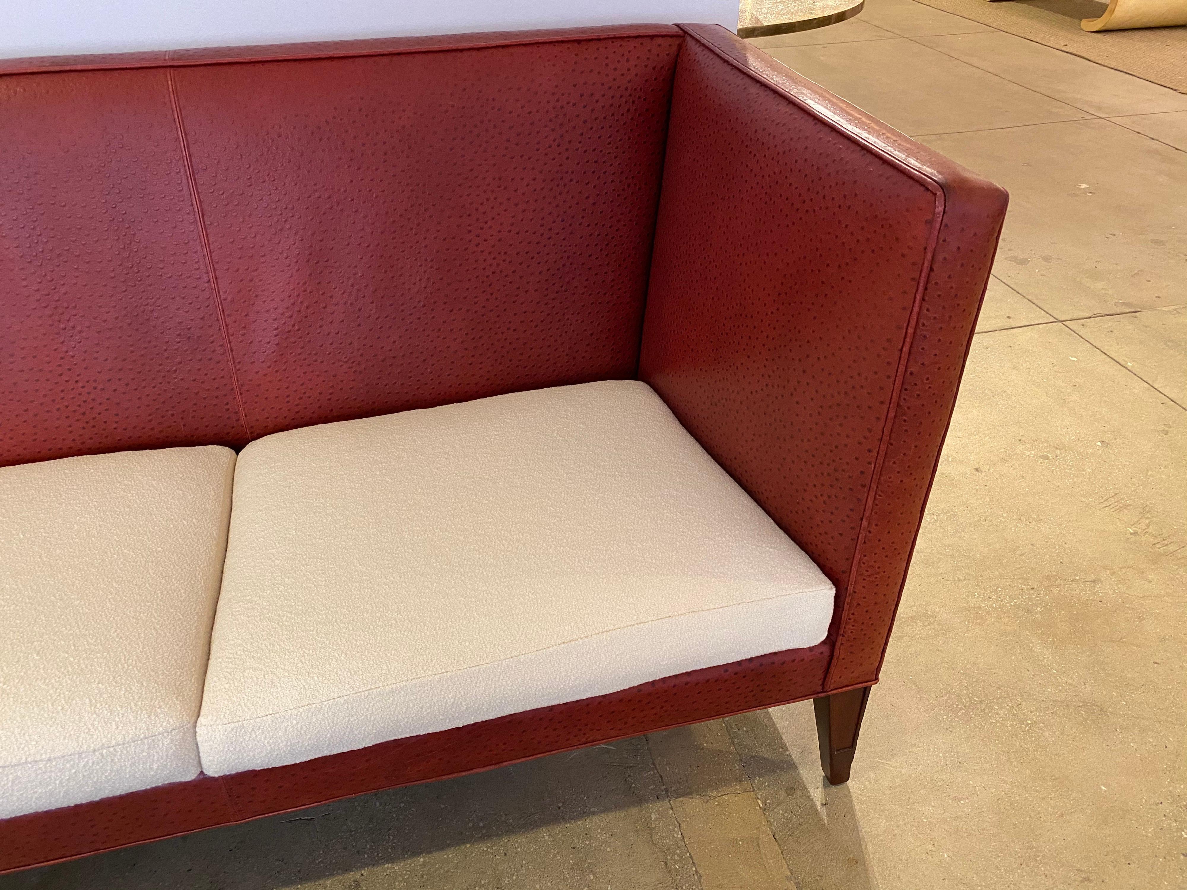 Philippe Starck Redwood Room Clift Hotel Leather Sofa 4