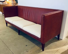 Philippe Starck Redwood Room Clift Hotel Leather Sofa