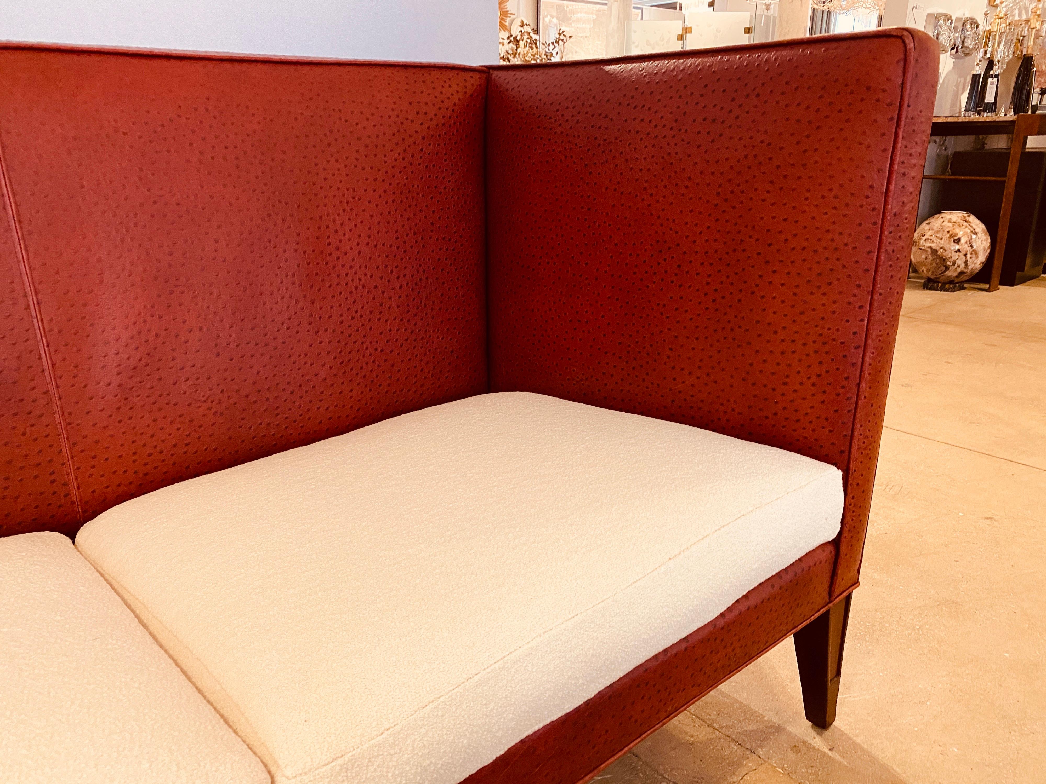 Post-Modern Philippe Starck Redwood Room Clift Hotel Leather Sofa