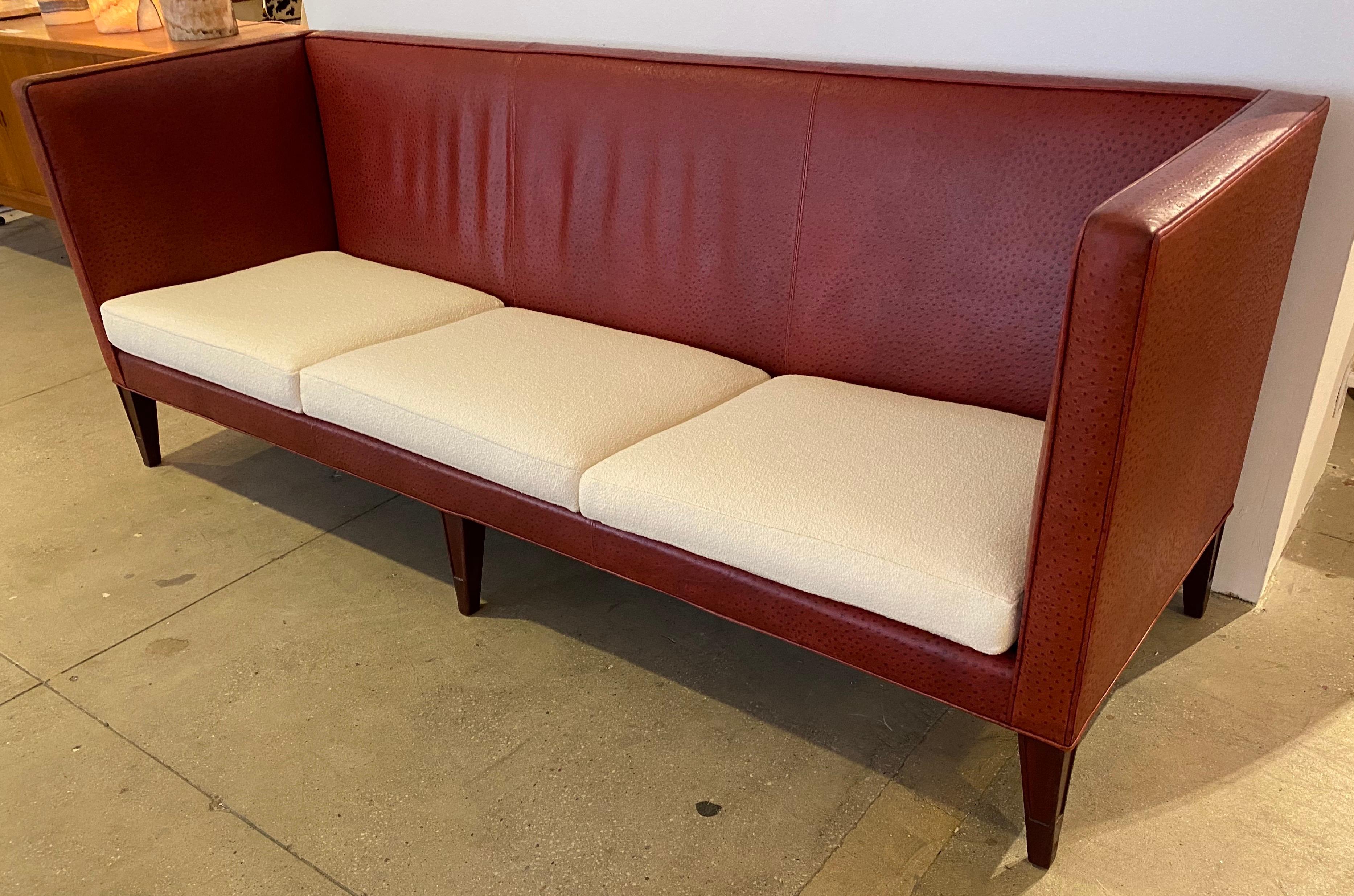 Philippe Starck Redwood Room Clift Hotel Leather Sofa In Good Condition In New York, NY