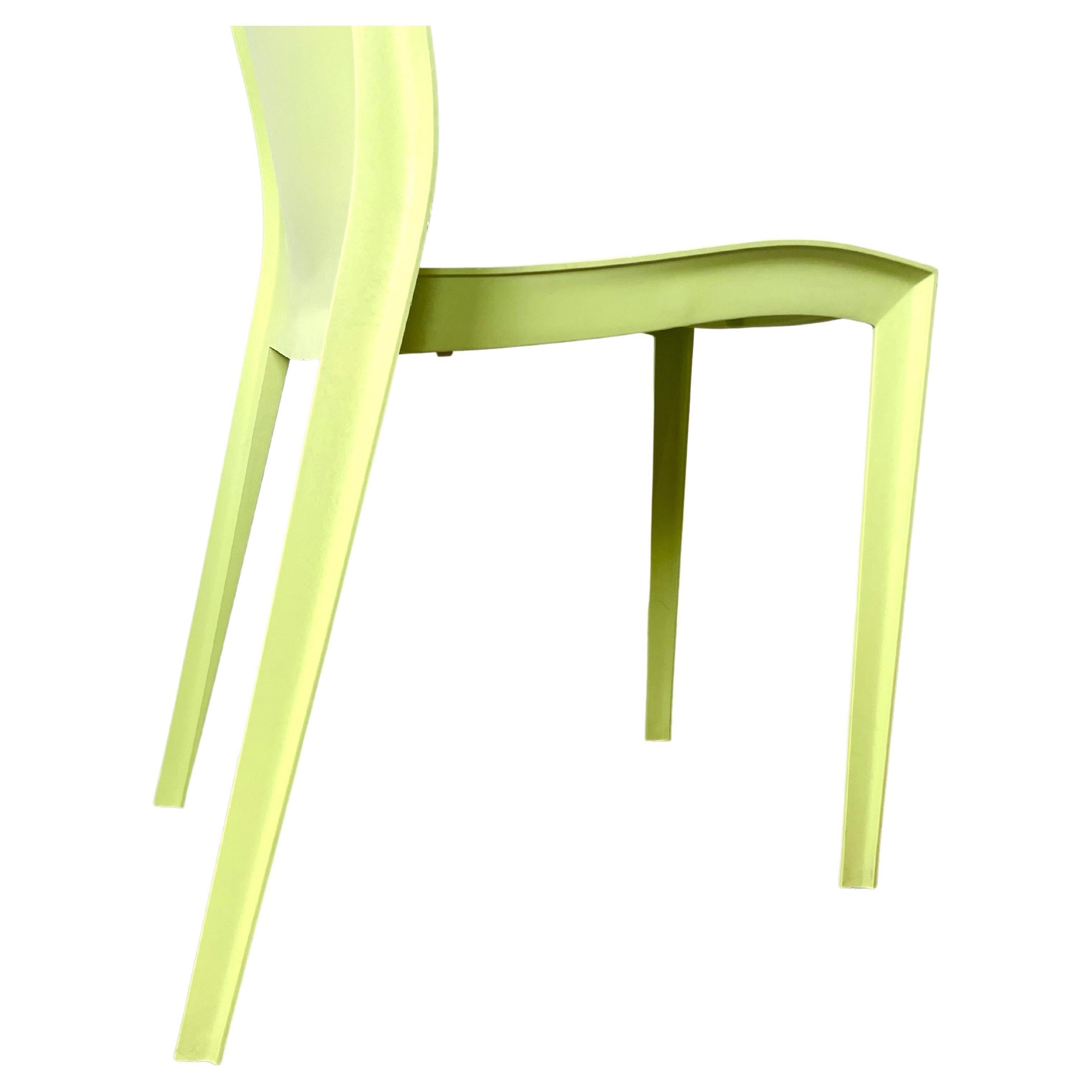 Plastic Philippe Starck, Set of 2 French Green Chairs, Design Slick Slick XO - France For Sale