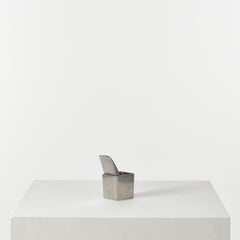 Philippe Starck silver box ash tray for the Royalton Hotel, XO, France, 1980s