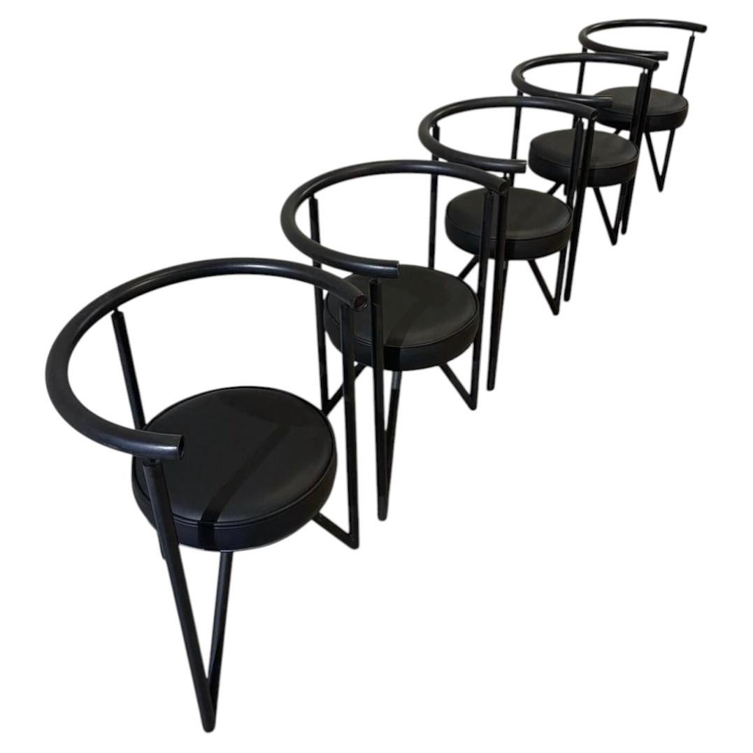 Philippe Starck Small "Miss Dorn" Armchairs, Set of 5