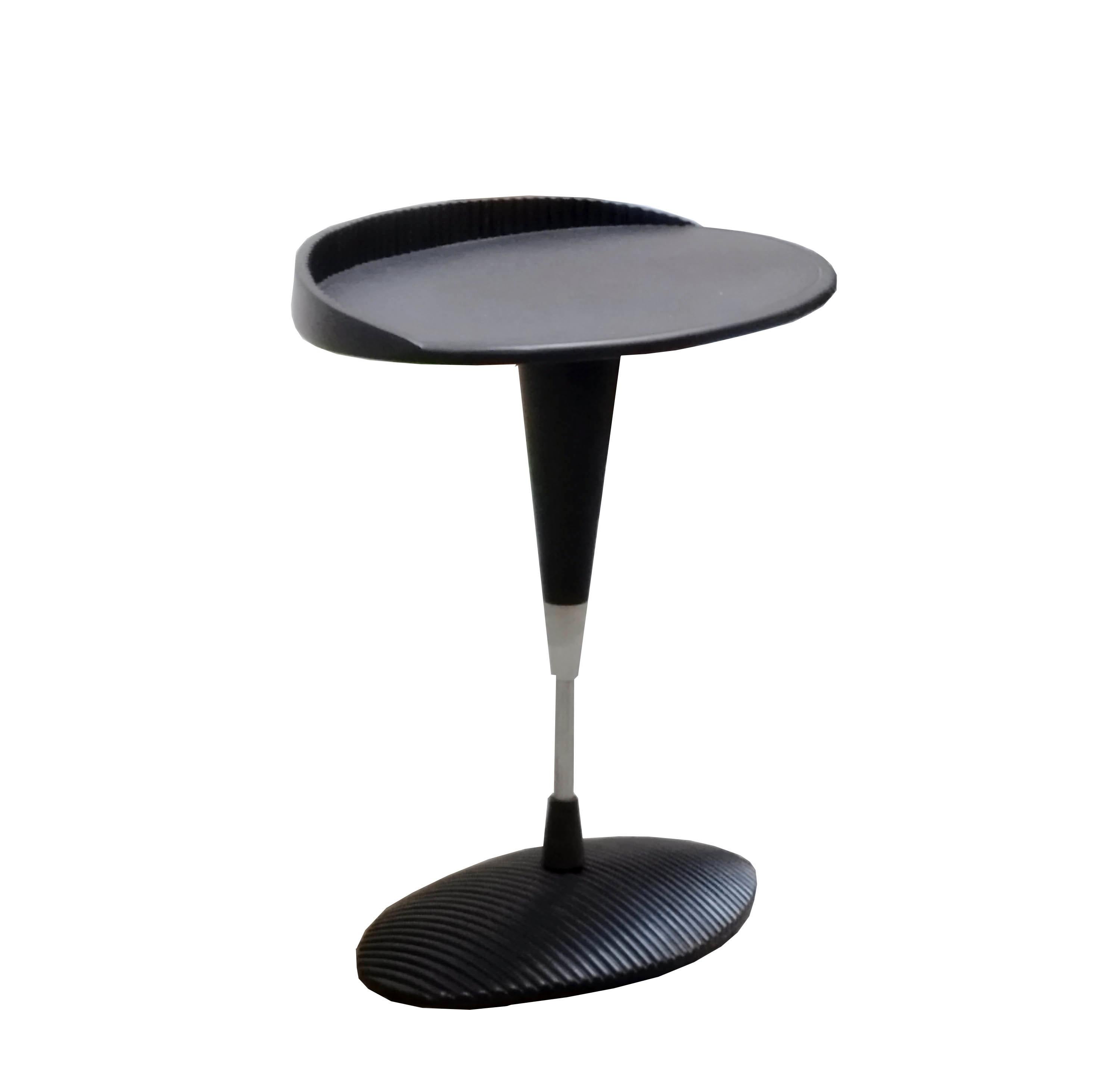 Mid-Century Modern Philippe Starck Style Metal and Acrylic Side Table, Italy 1970s For Sale