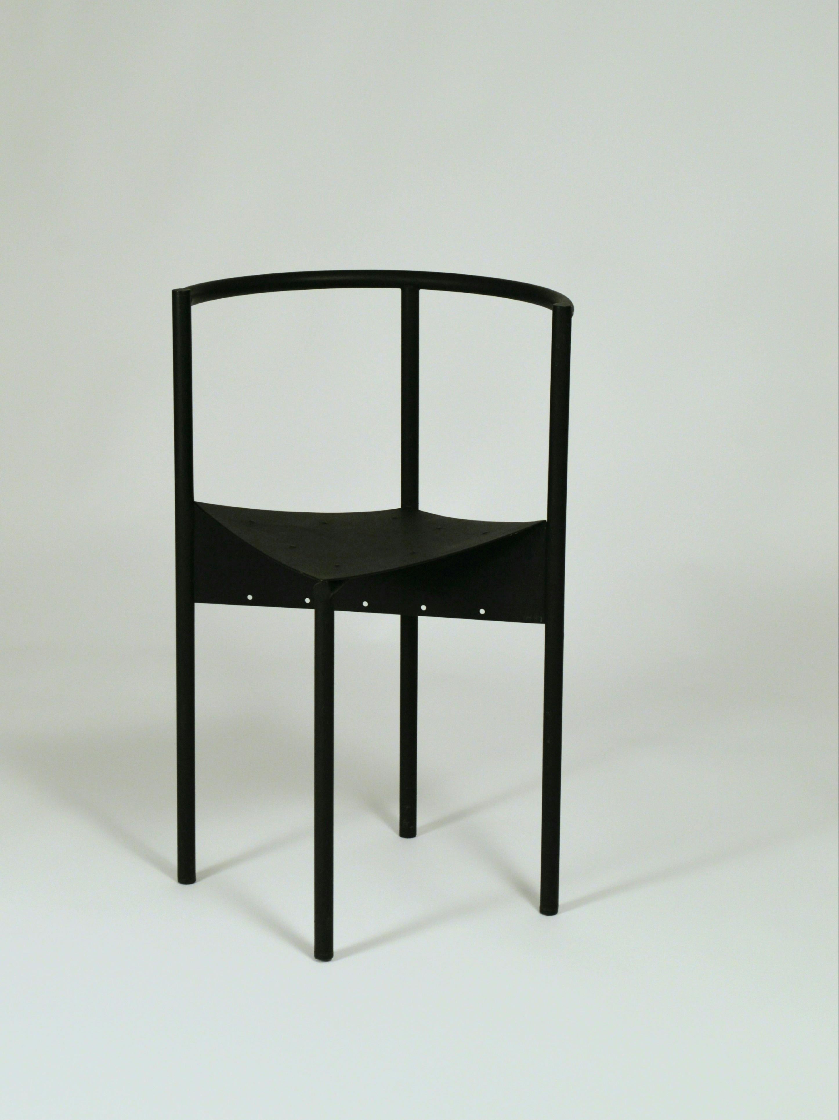 Powder-Coated Philippe Starck 'Wendy Wright' Chair for Disform 1986 For Sale
