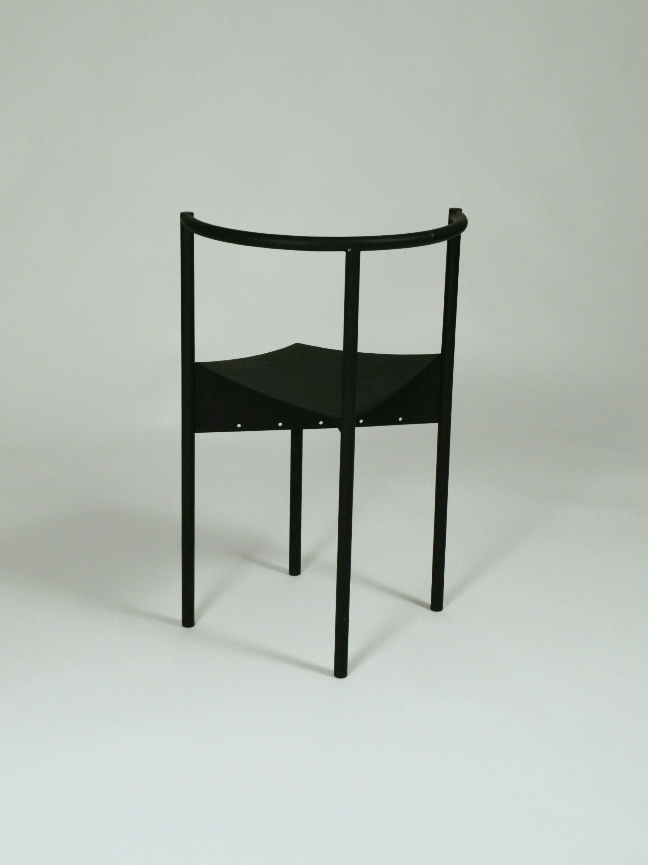 Steel Philippe Starck 'Wendy Wright' Chair for Disform 1986 For Sale
