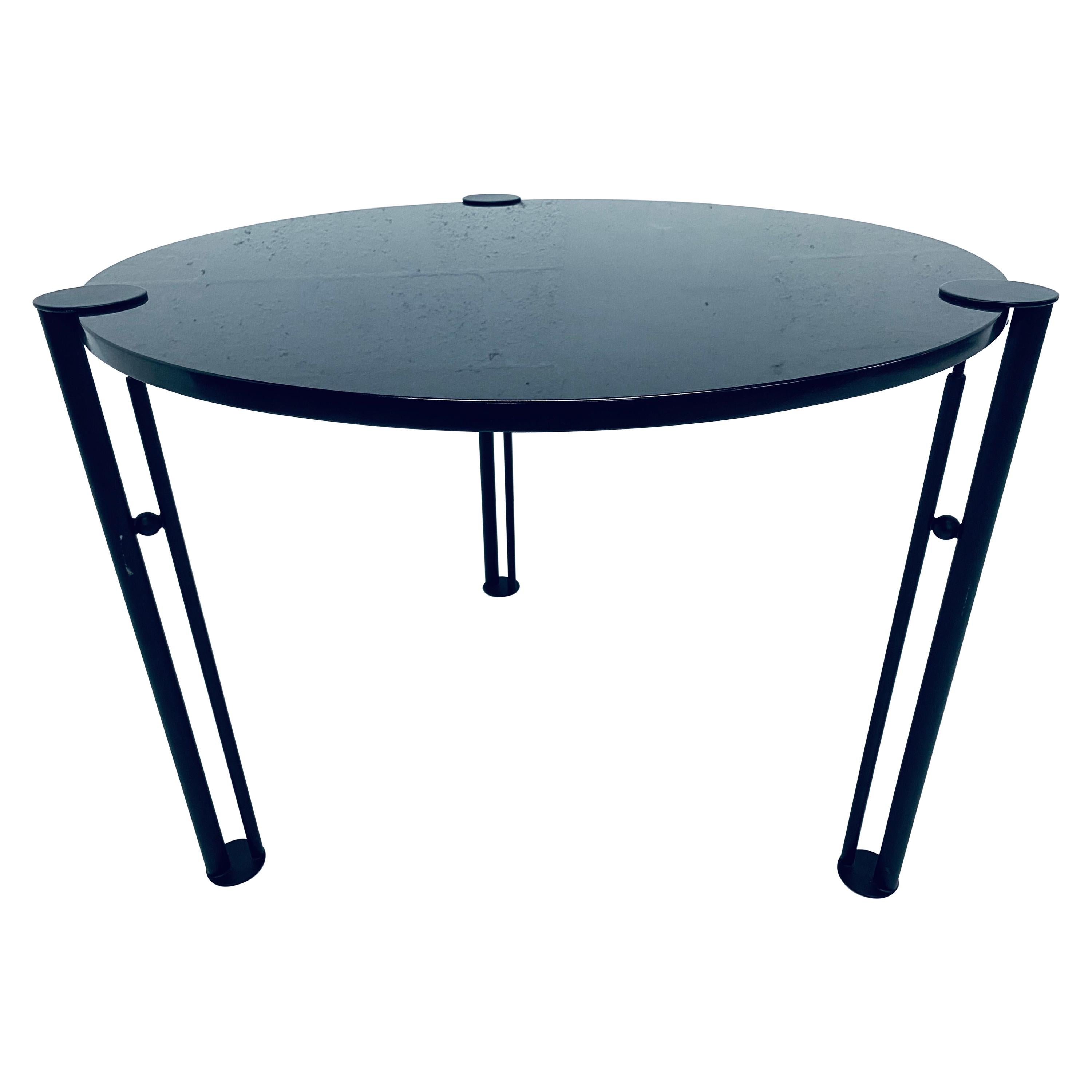 Philippe Starck "Joe Ship" Postmodern Steel and Granite Dining or Center Table