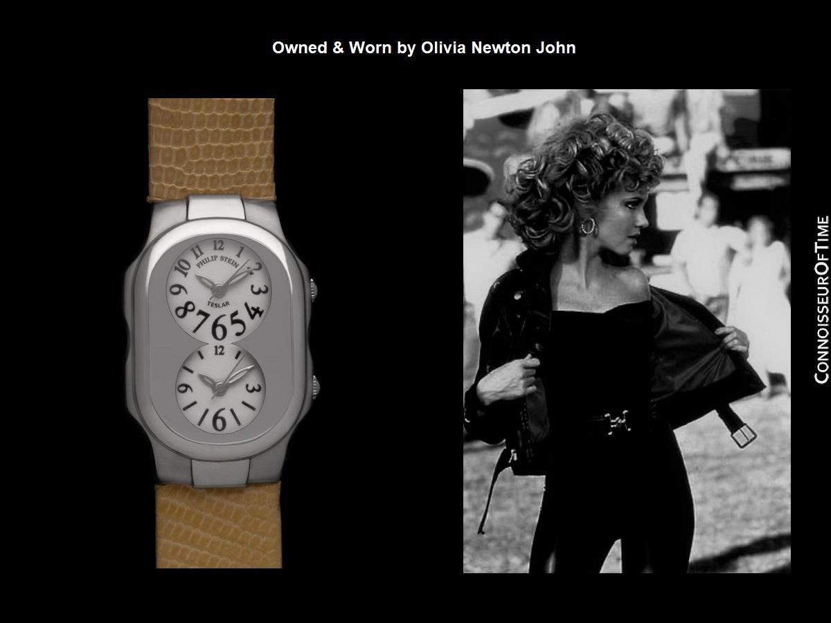 Philippe Stein Damenuhr Dual Time - OWNED & WORN BY OLIVIA NEWTON-JOHN im Angebot 7