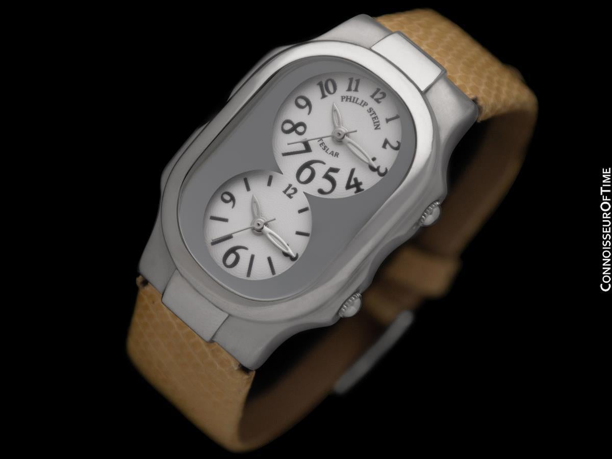 Philippe Stein Damenuhr Dual Time - OWNED & WORN BY OLIVIA NEWTON-JOHN im Zustand „Gut“ im Angebot in Suwanee, GA