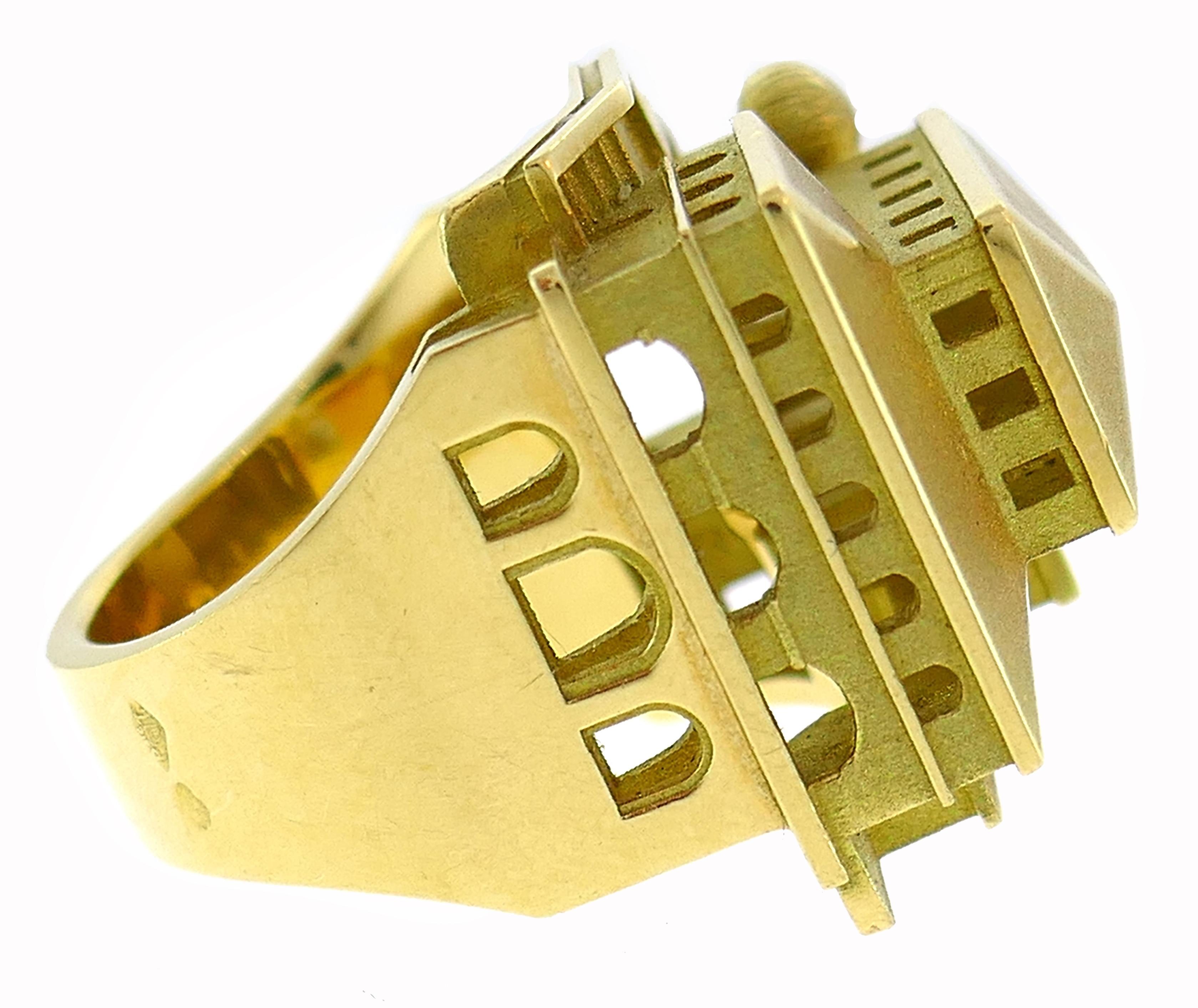  Philippe Tournaire, bague en or jaune Unisexe 