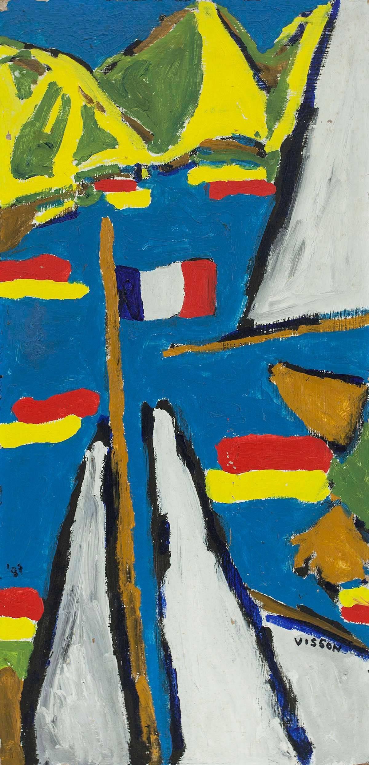 Philippe Visson Abstract Painting - Liberte, Egalite, Fraternite, Modernist Painting