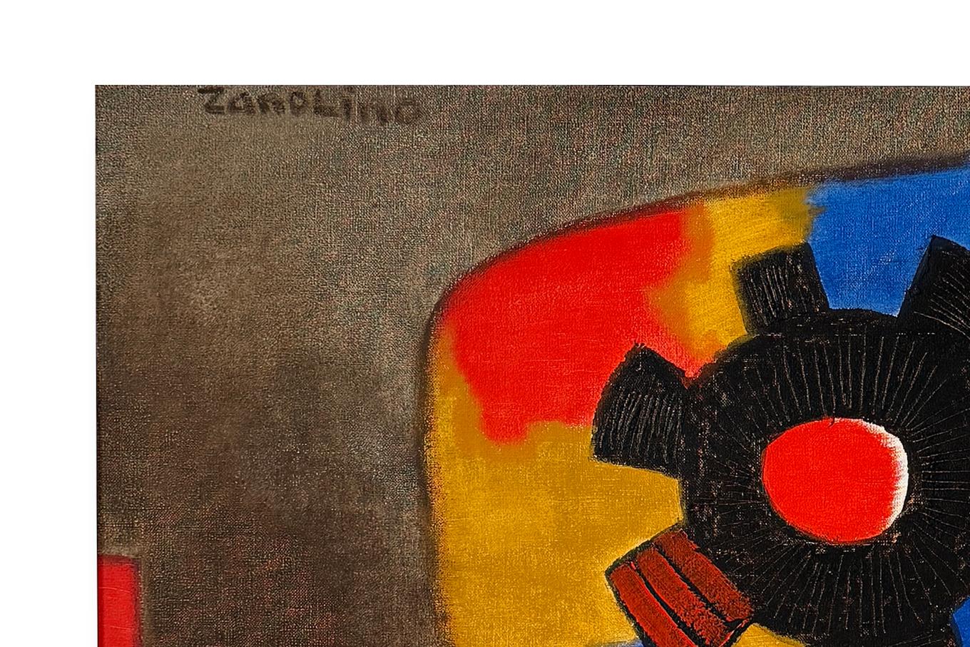 Tela Philippe Zanolino - Olio astratto su tela in vendita