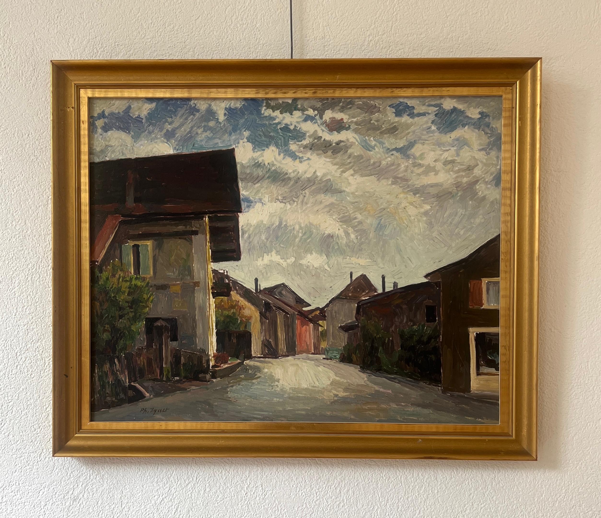 Alla stazione di Satigny, Ginevra - Painting di Philippe Zysset