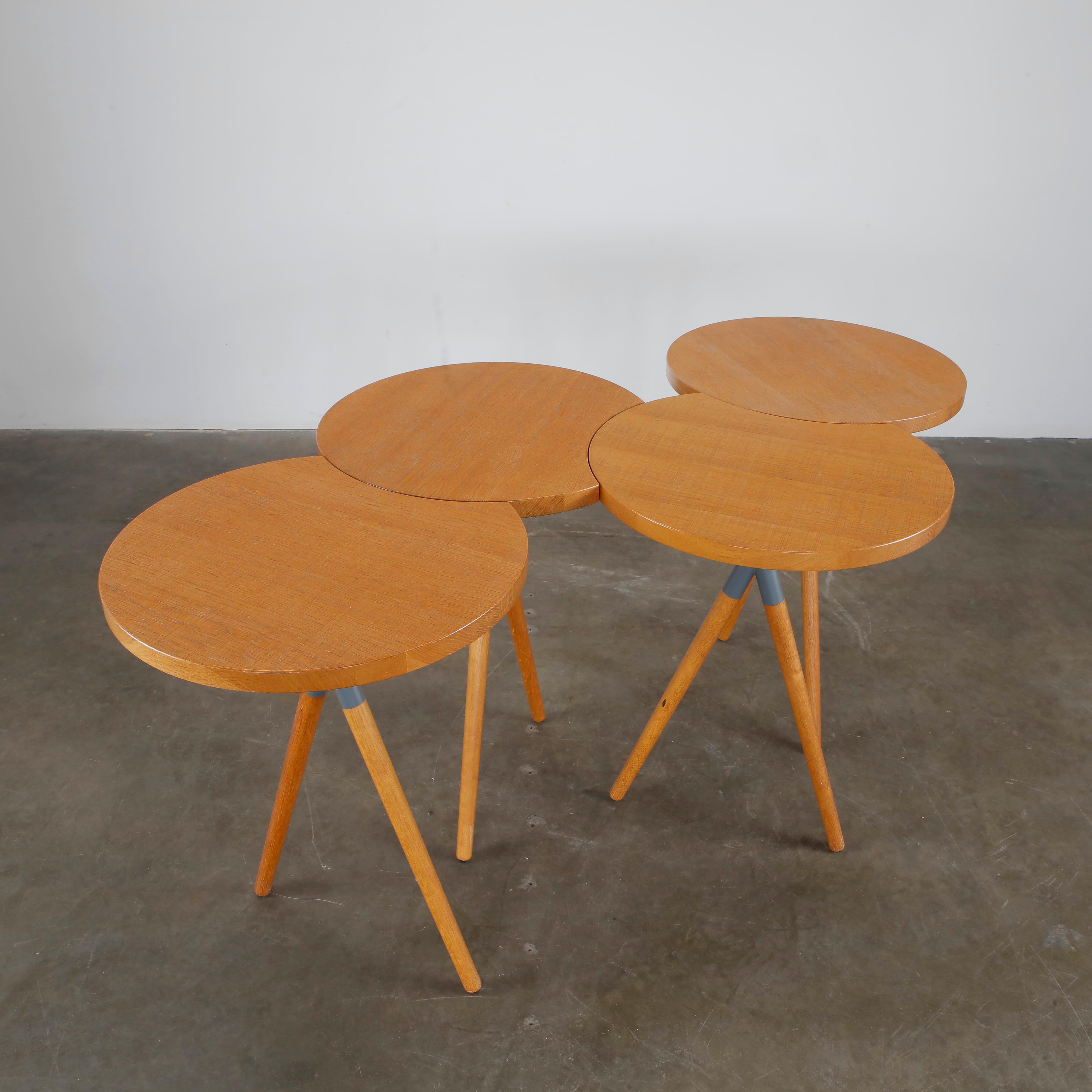 Philippine Lemaire, Itisy Konsole, ineinandergreifende runde Platten, für Ligne Roset im Angebot 3