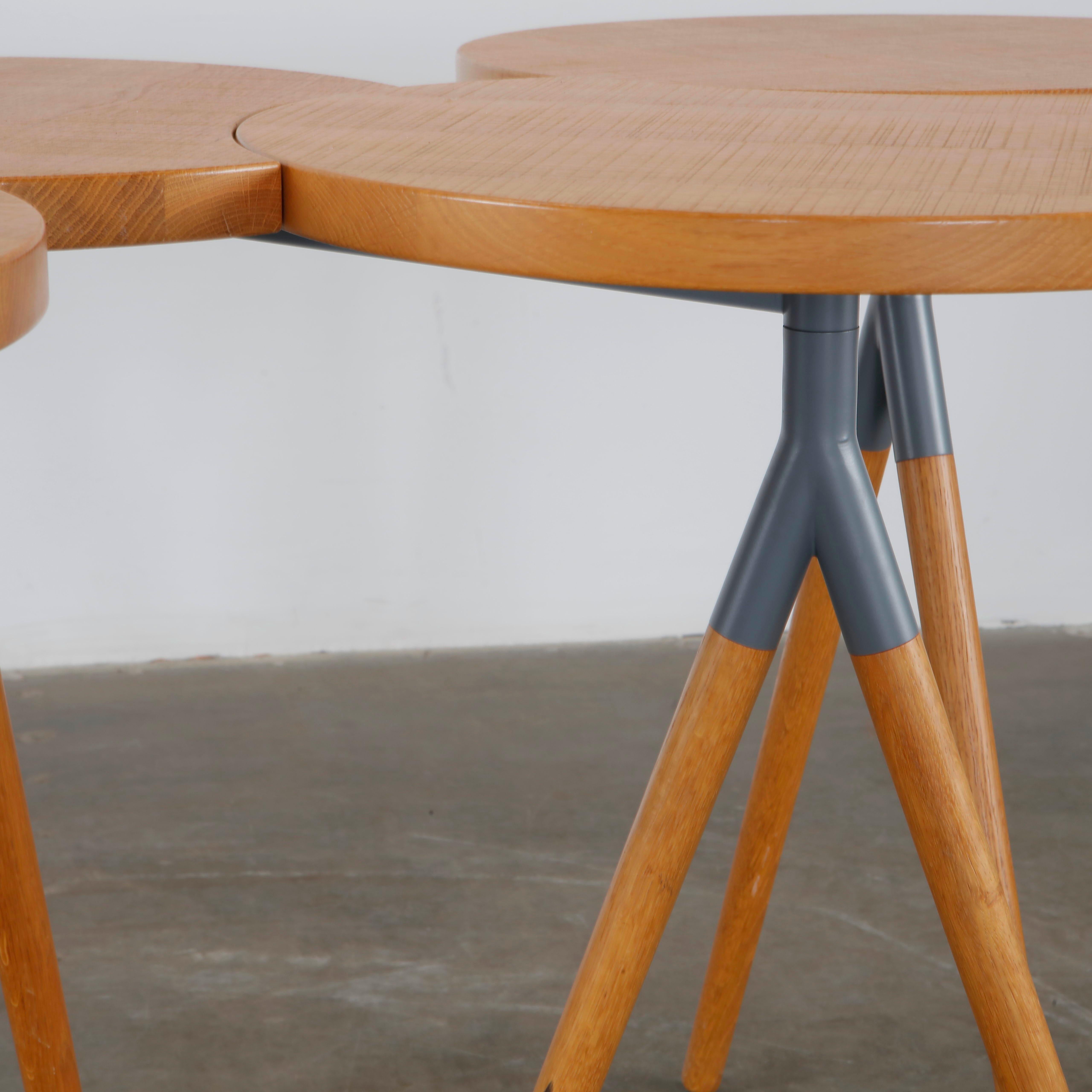 Philippine Lemaire, Itisy Konsole, ineinandergreifende runde Platten, für Ligne Roset im Angebot 5