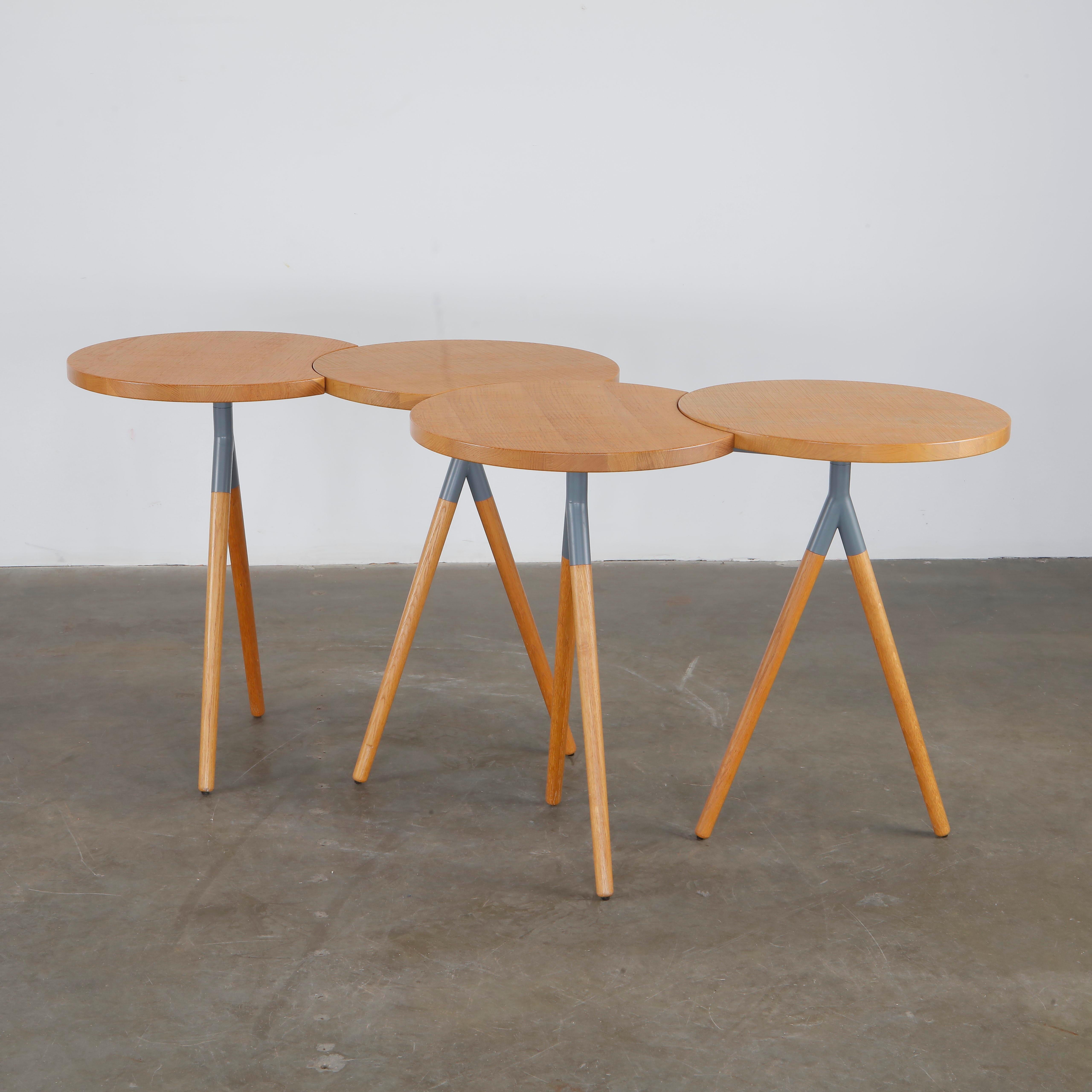 Philippine Lemaire, Itisy Konsole, ineinandergreifende runde Platten, für Ligne Roset (Moderne der Mitte des Jahrhunderts) im Angebot