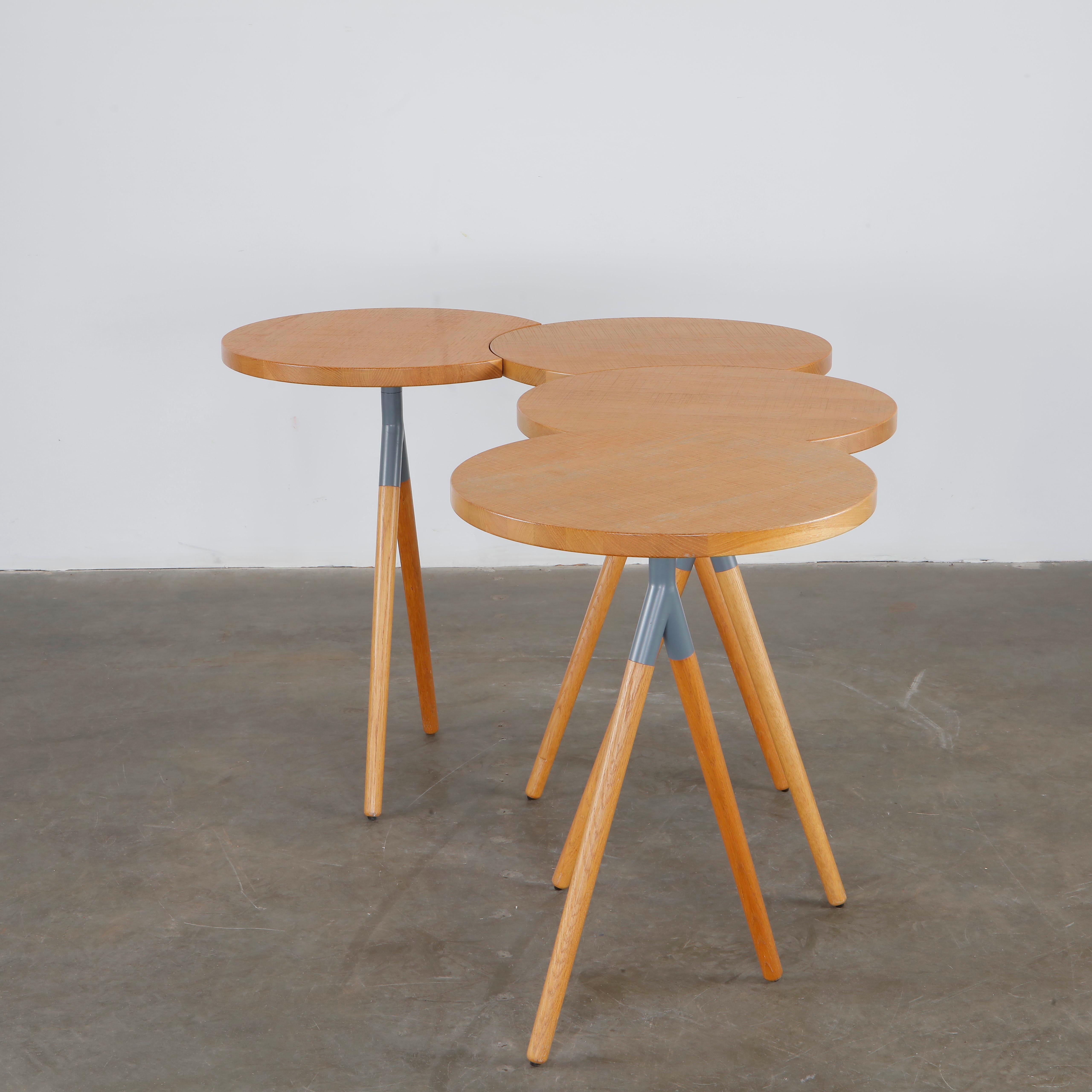 Philippine Lemaire, Itisy Konsole, ineinandergreifende runde Platten, für Ligne Roset im Angebot 1
