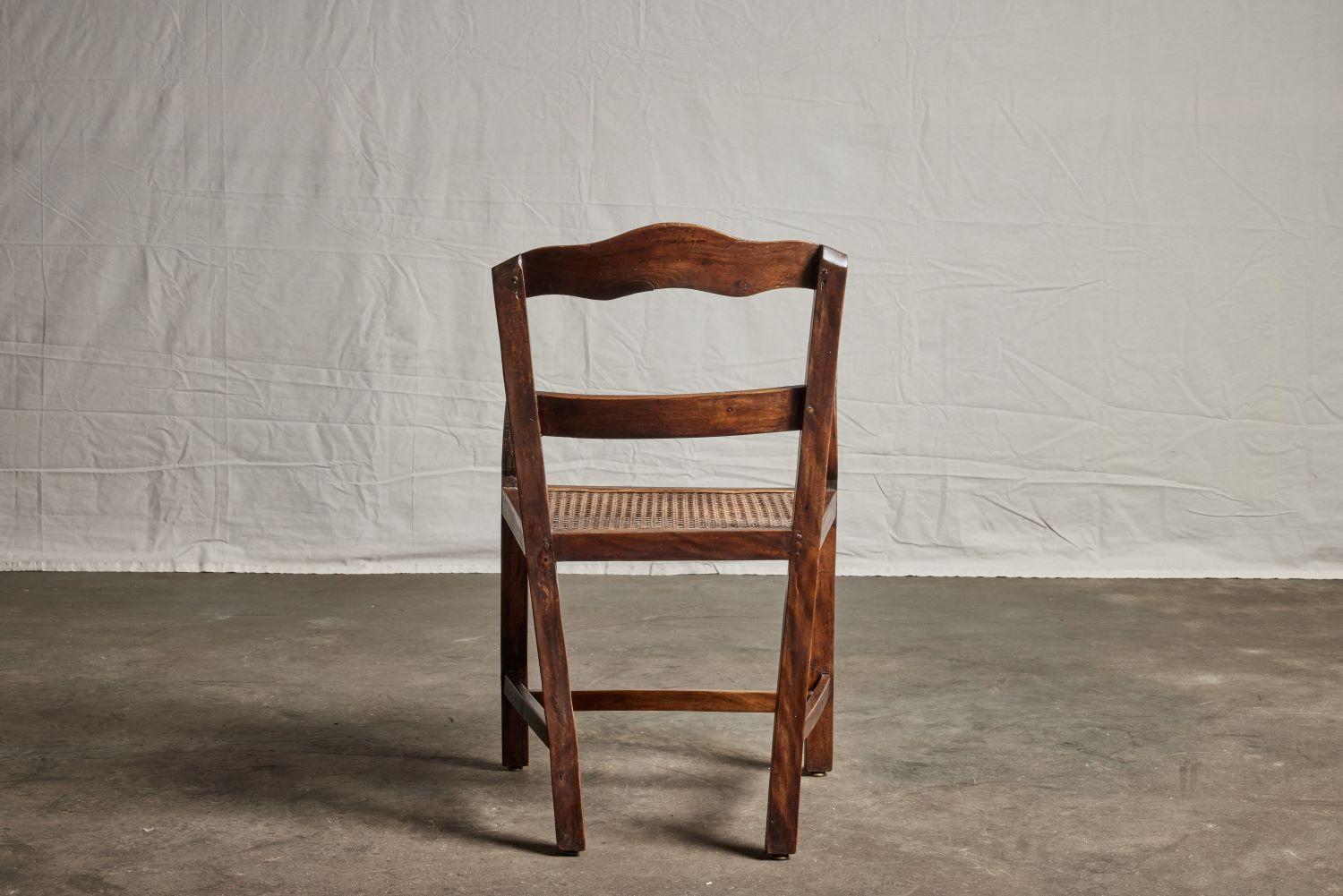 Philippine Nara Wood Arm Chair with Cane Seat 6