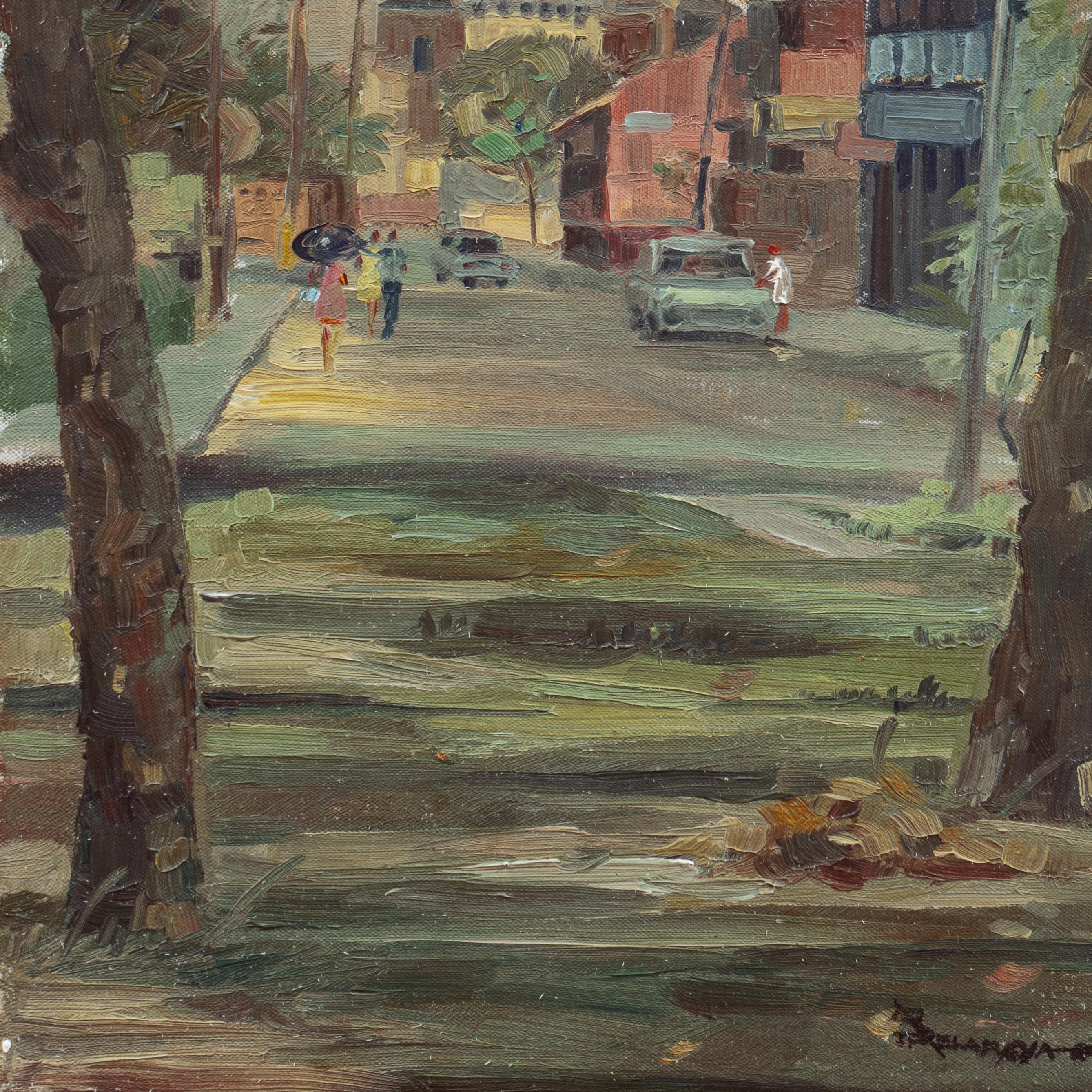 'Manila, Catedral de la Inmaculada Concepción', Intramuros Calle General Luna - Painting Impresionista de Philippine School