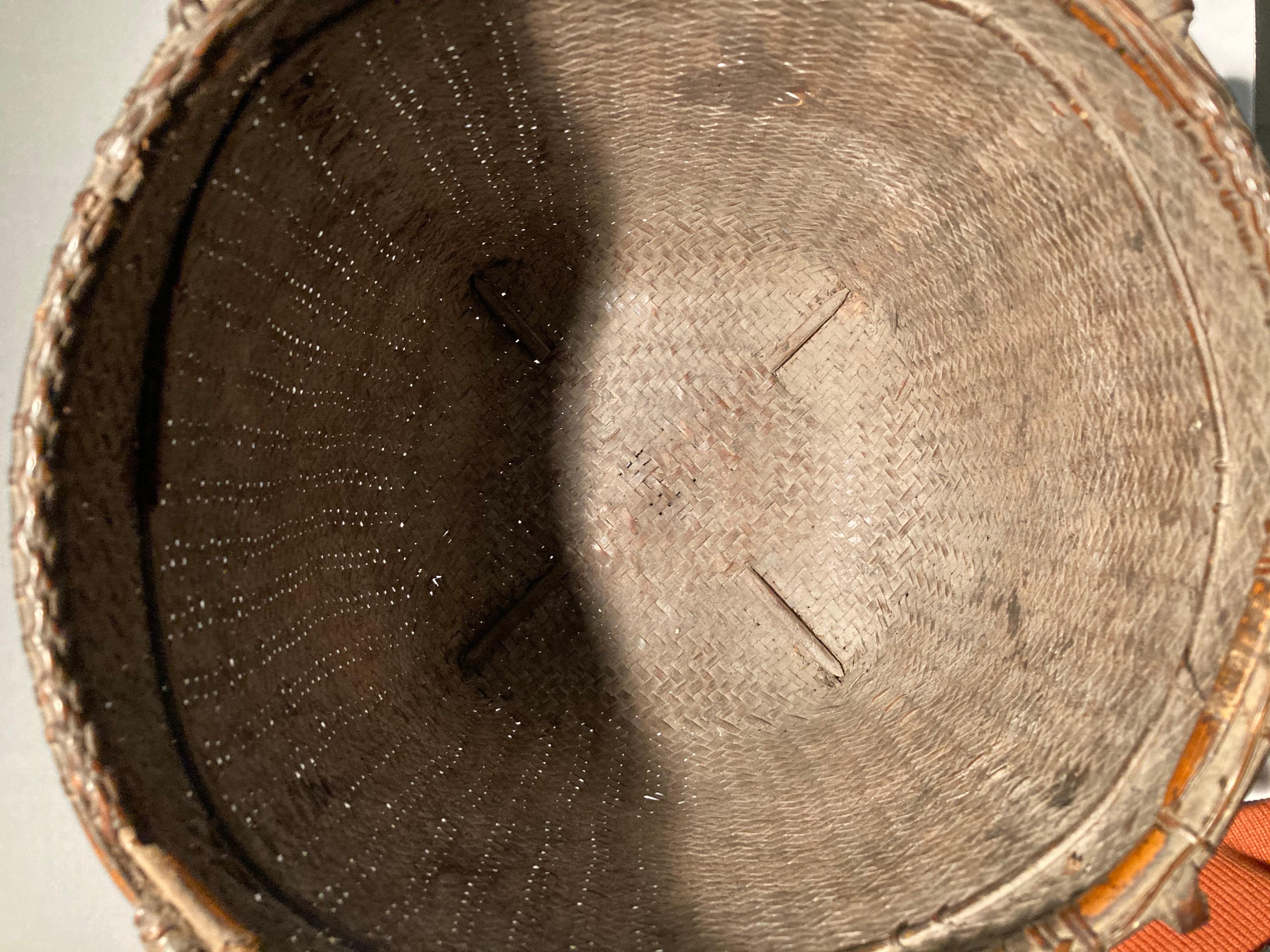 20th Century Philippine Woven Rattan Basket