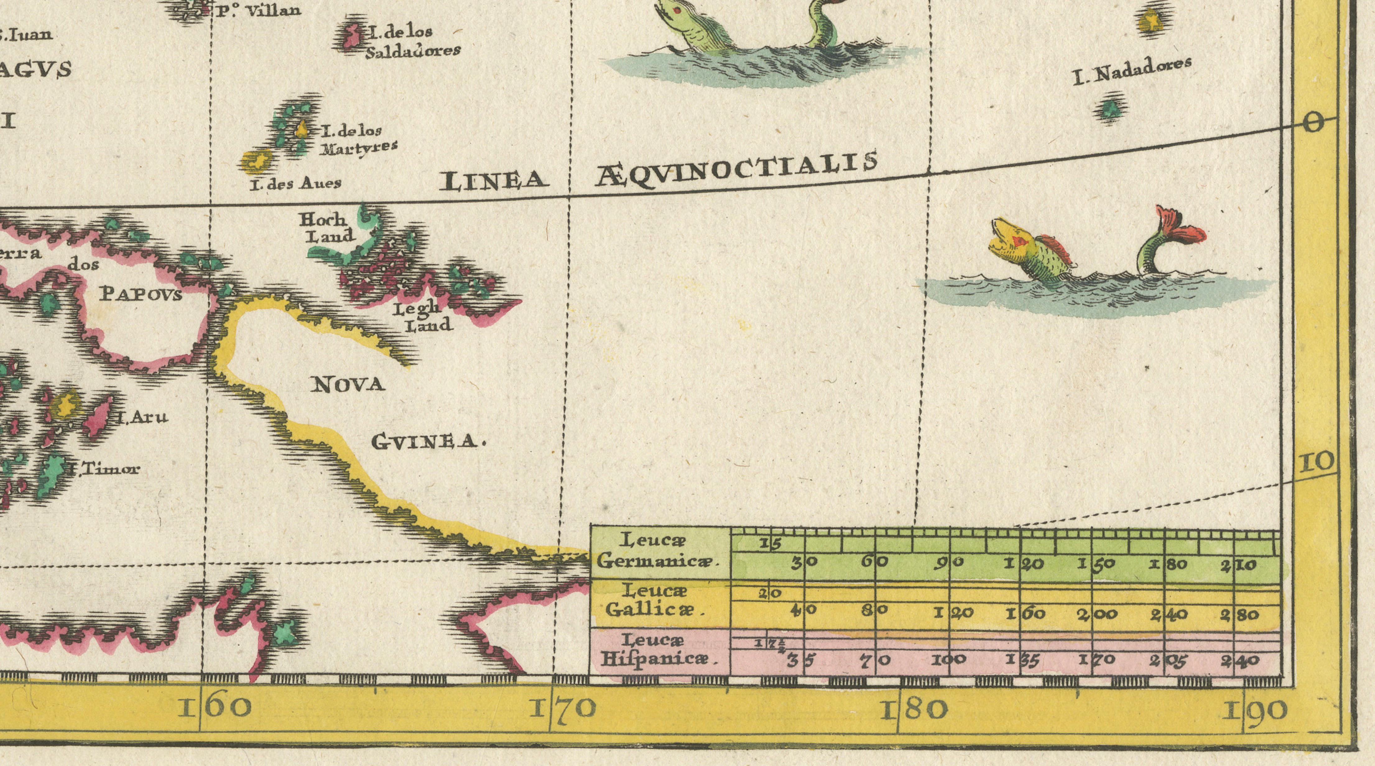 Philippines, China, Japan & Korea – Jesuit Map with Guam Inset, Scherer c.1700