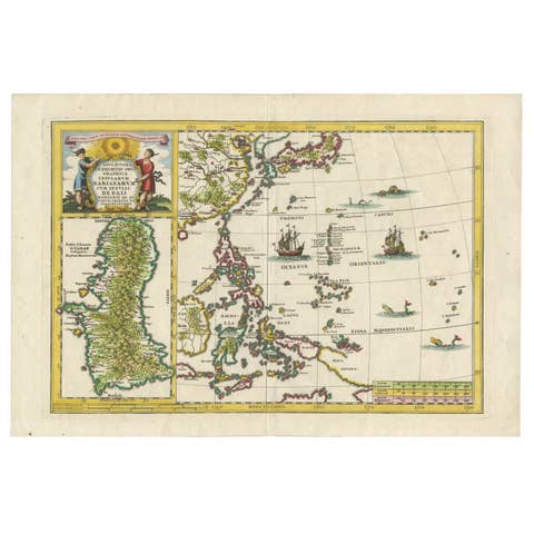 Philippines, China, Japan & Korea – Jesuit Map with Guam Inset, Scherer c.1700