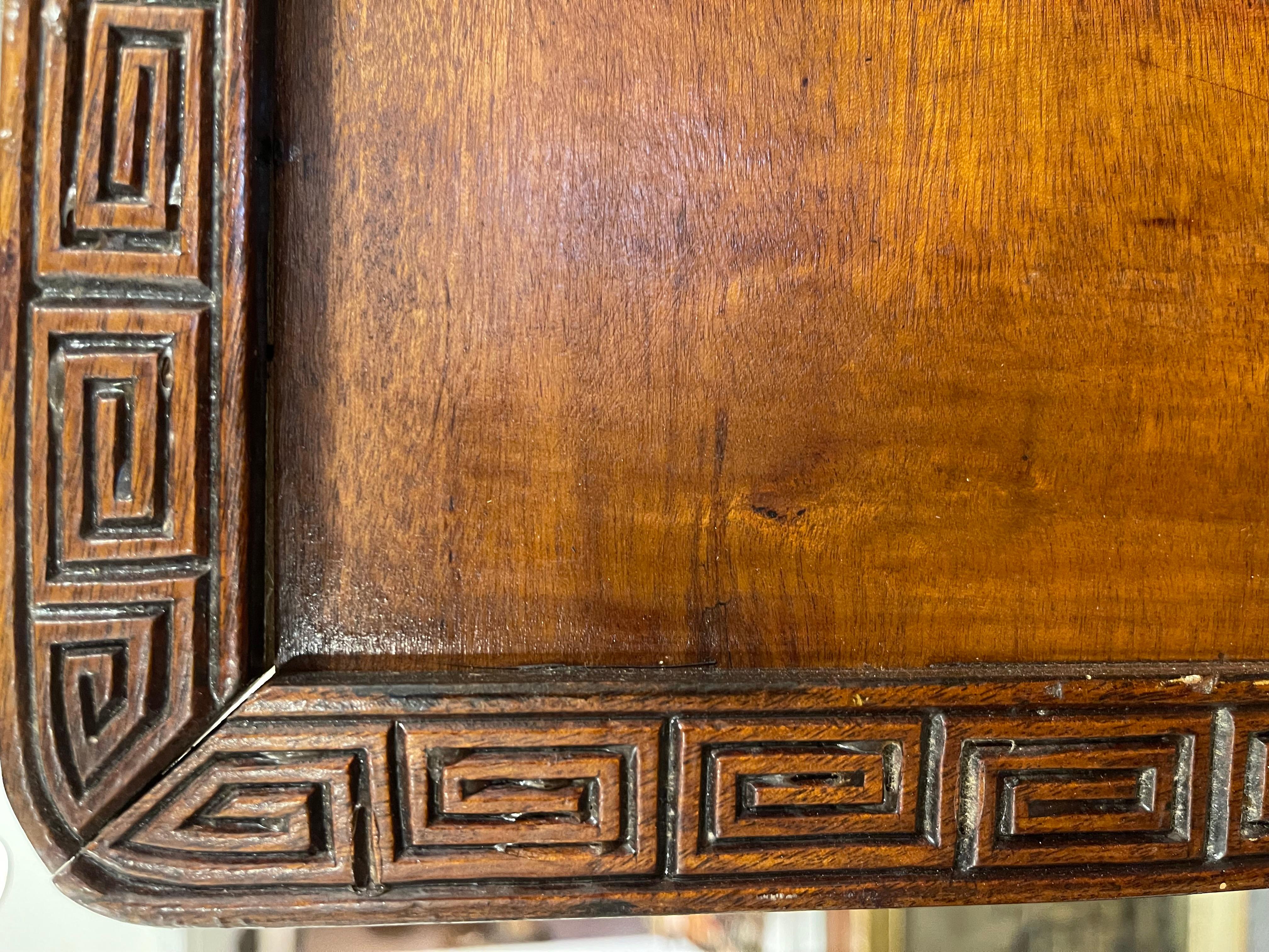 Philippines Hand Crafted Solid Mahogany Carved Screen Panel, Mid 20th