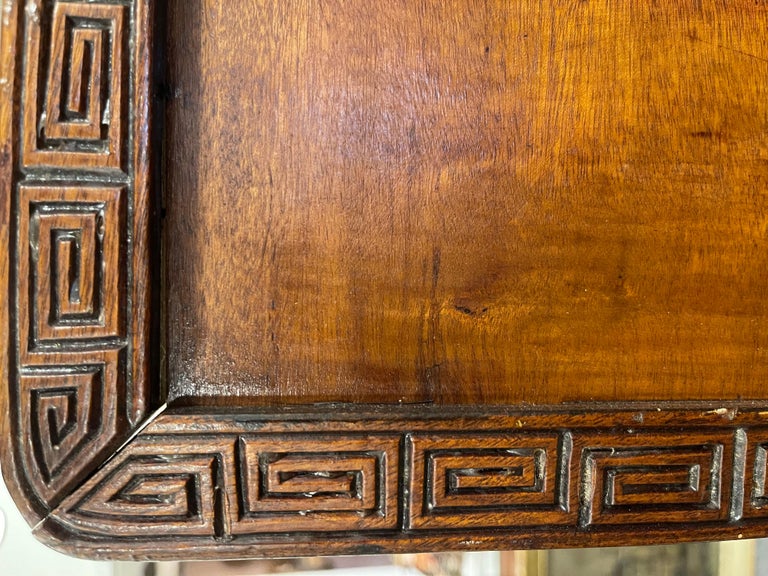 Philippines Hand Crafted Solid Mahogany Carved Screen Panel, Mid 20th Century For Sale 9