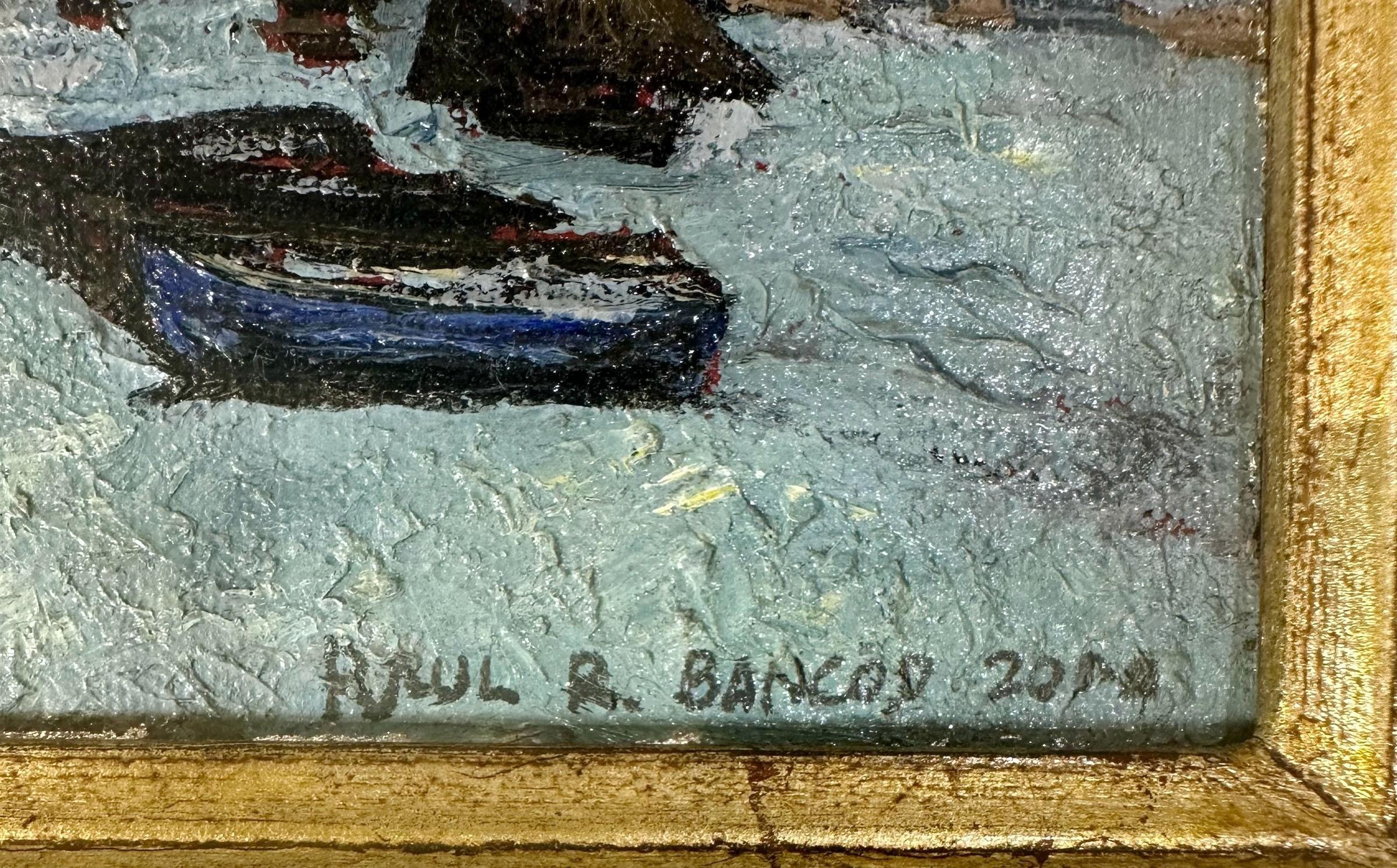 Peinture à l'huile de Raul R. Bancos, Philippines Bon état - En vente à Tampa, FL