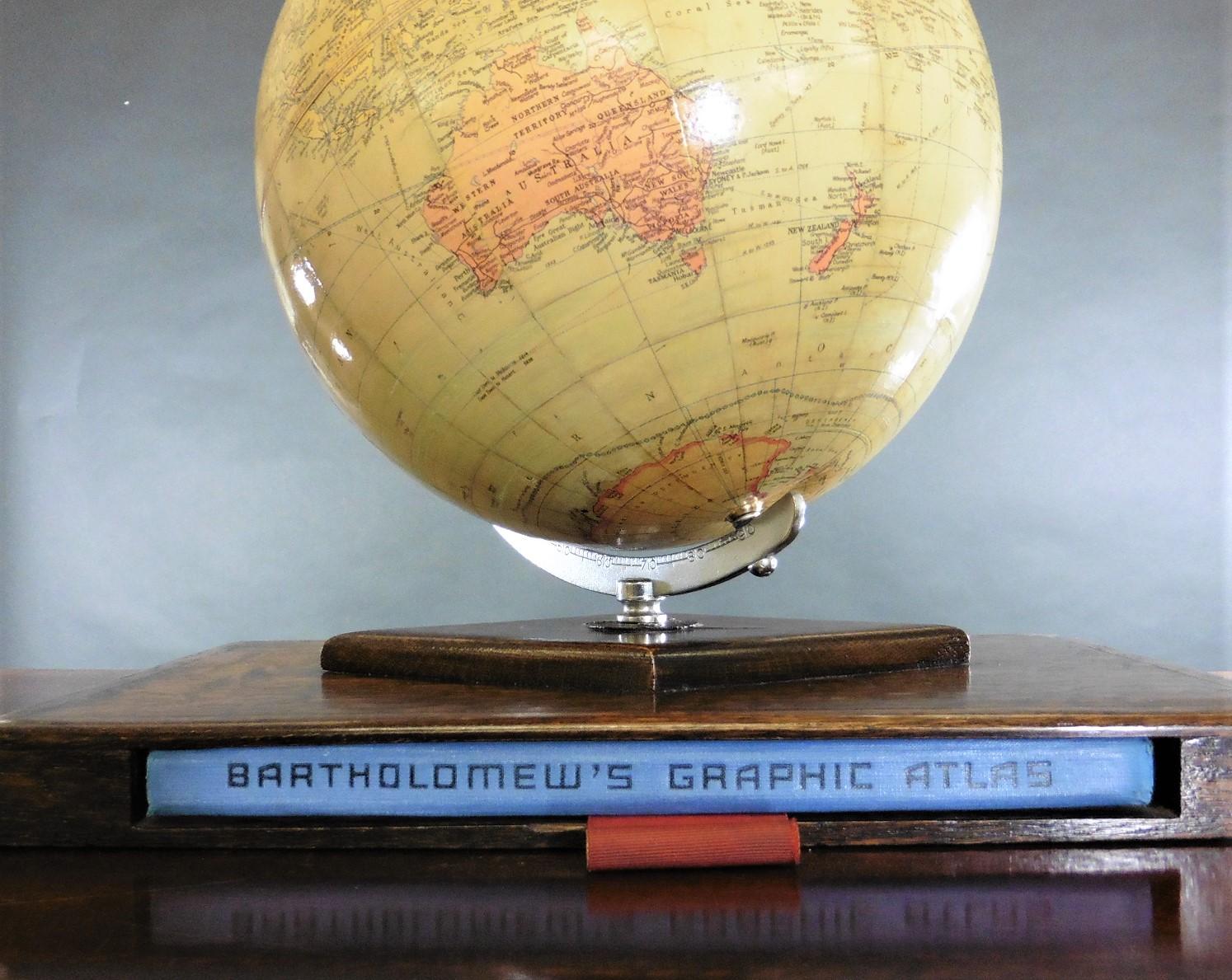 Oak Philips 10 Inch Challenge Globe For Sale