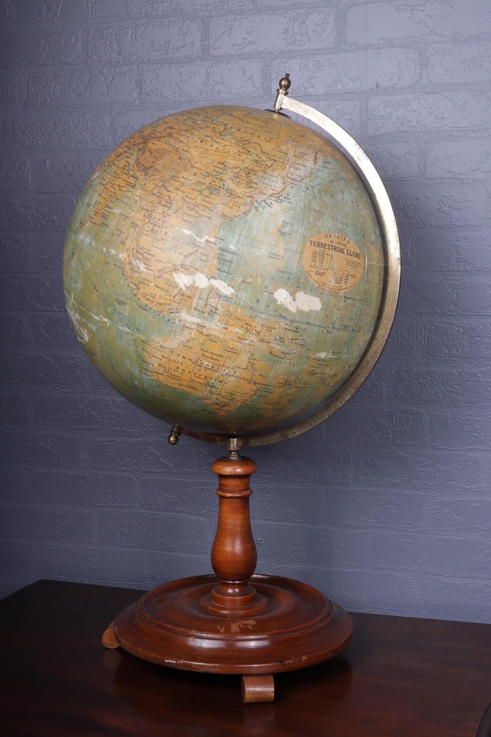 Philips Terrestrial Globe, c1920 4